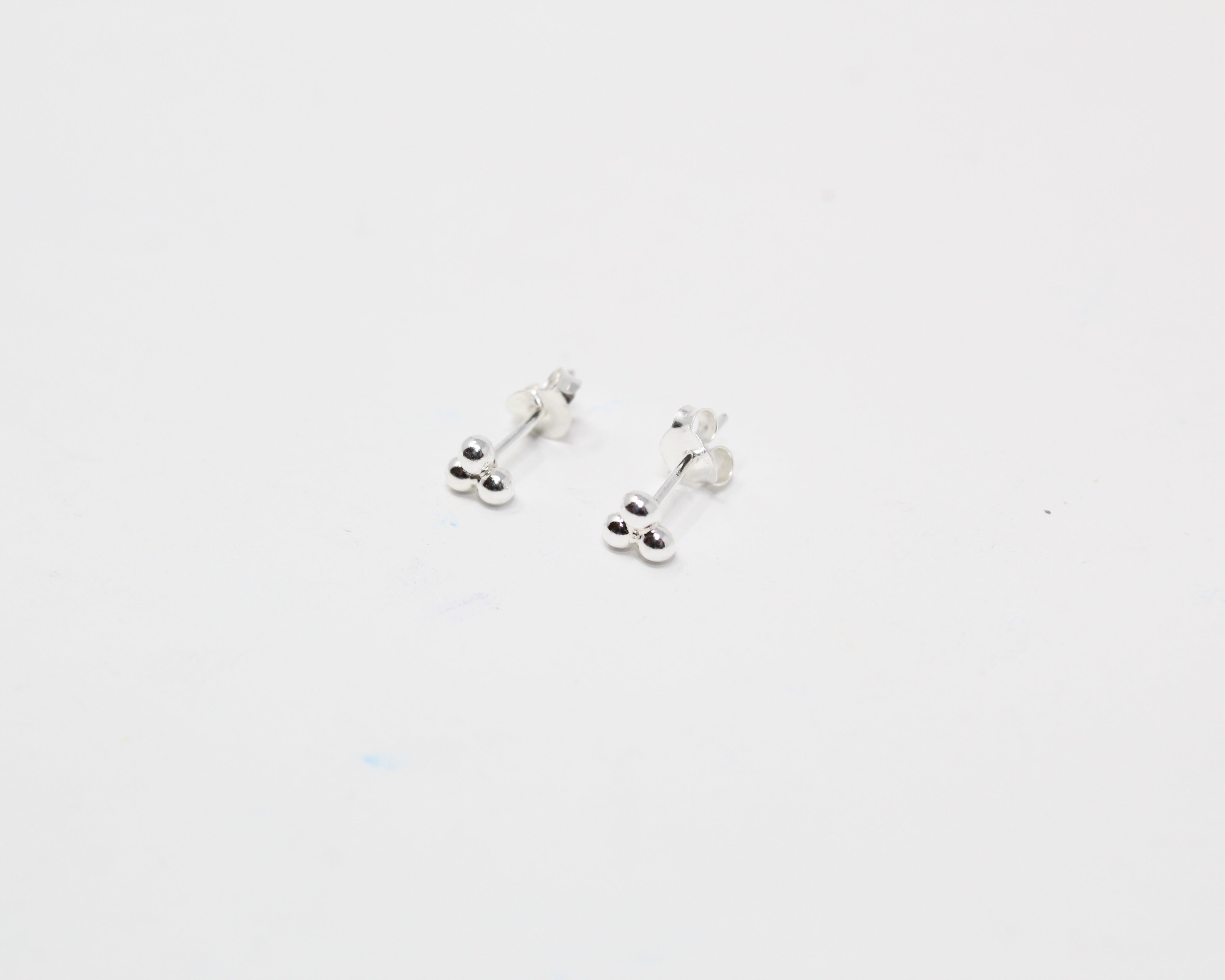 CYAN, boucles d'oreilles argent sterling.