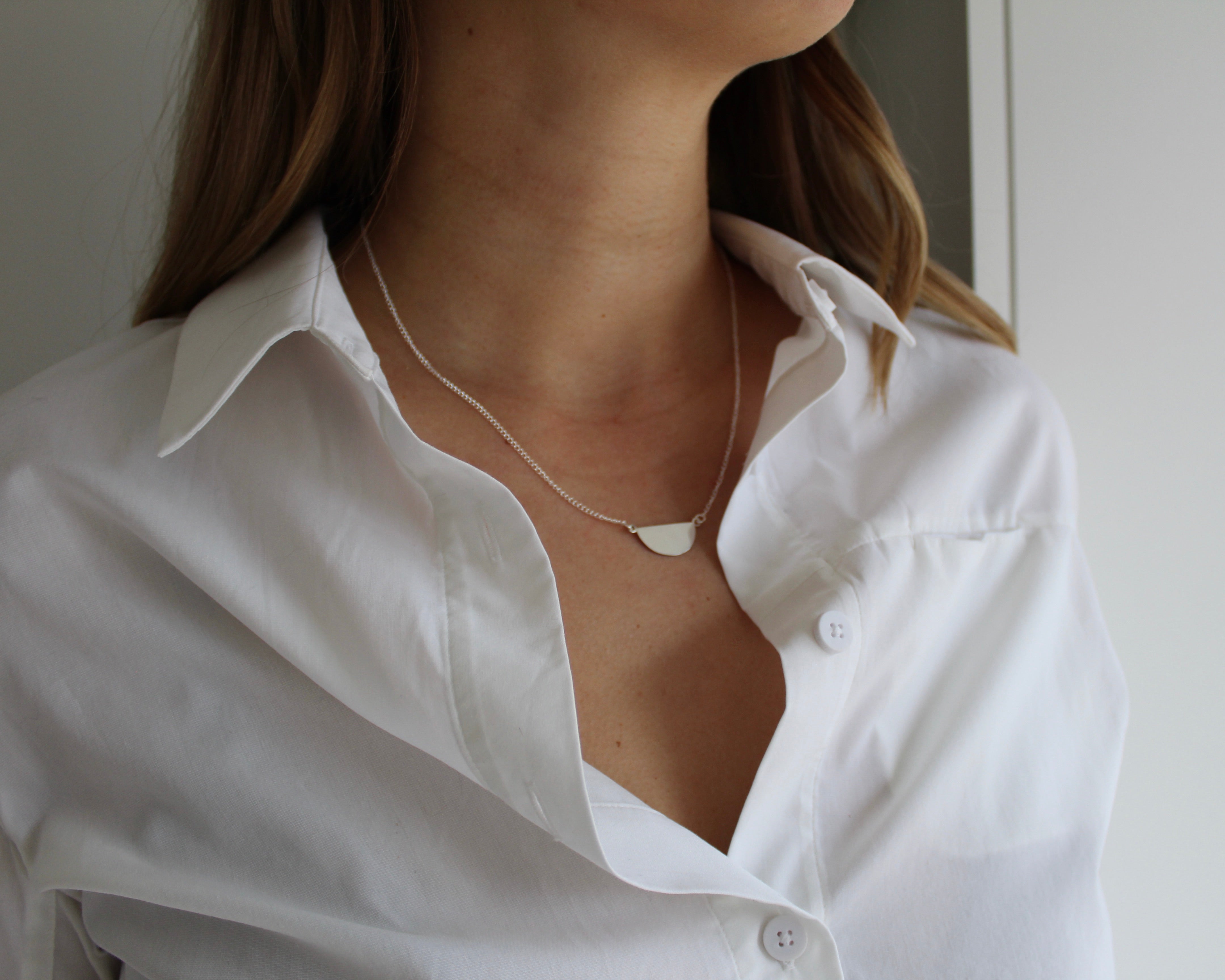 LUNAIRE, collier argent sterling.