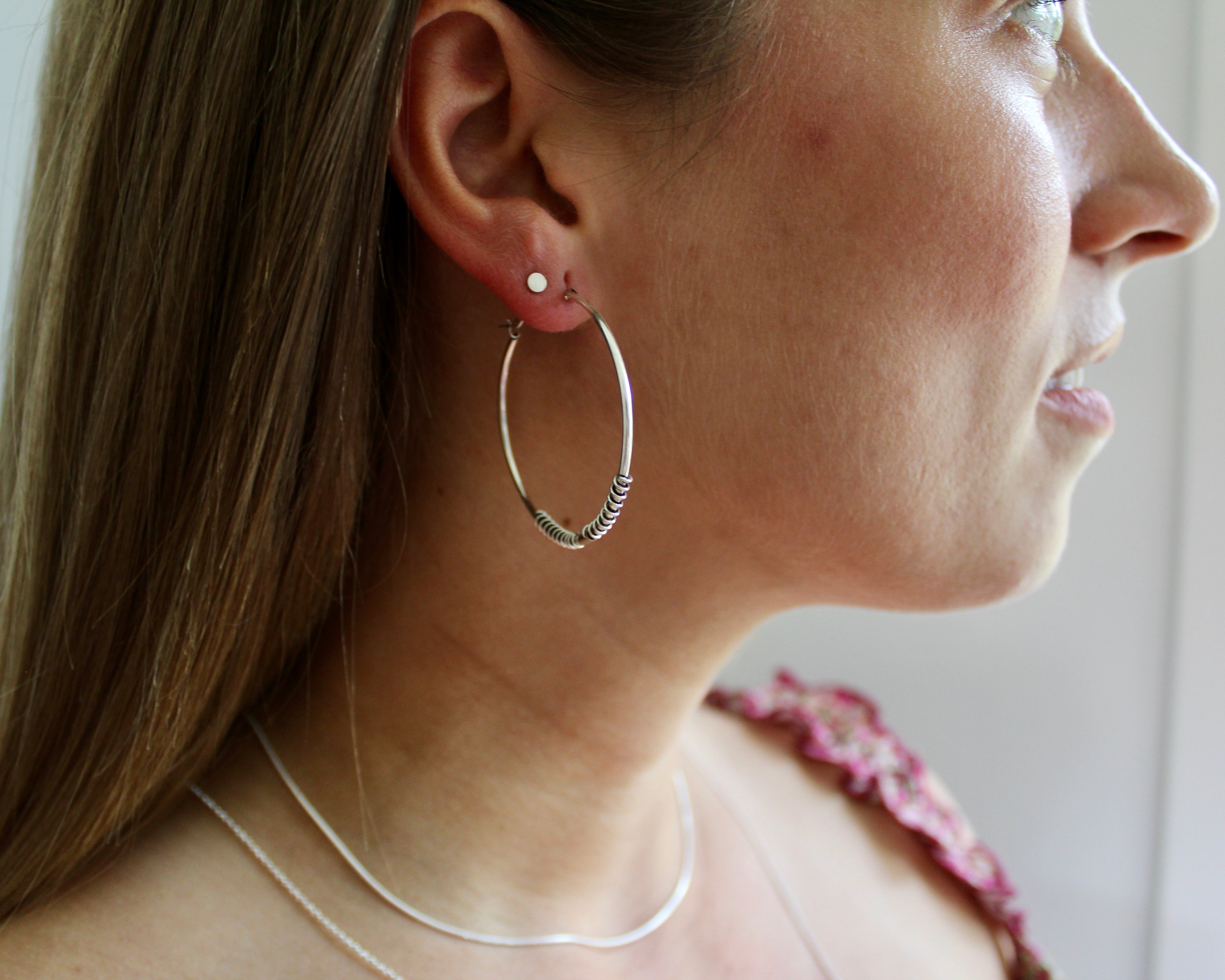 ASTER, anneaux argent sterling.