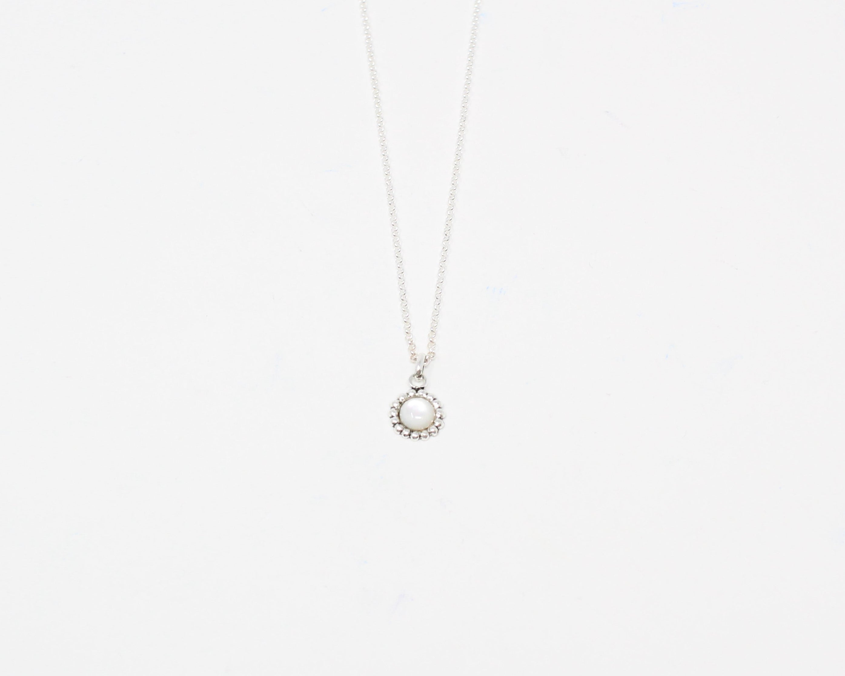 FLEURI, collier argent sterling.