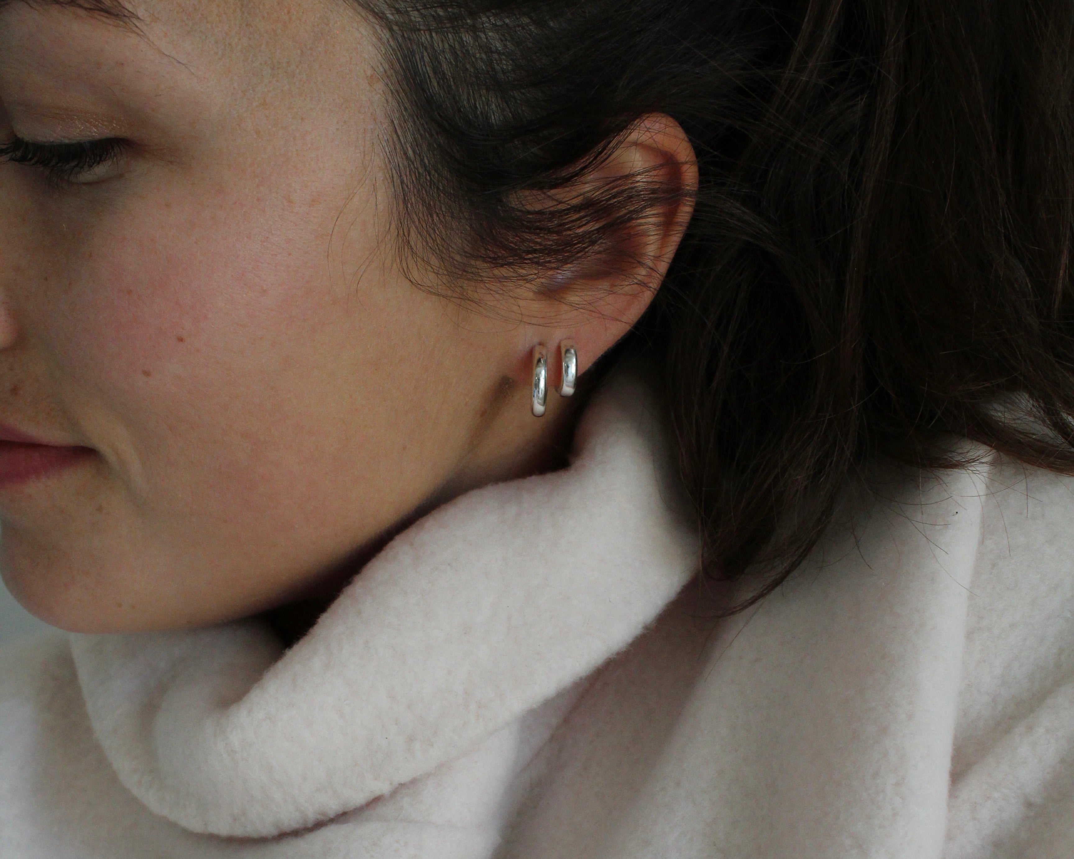 AVY, boucle d'oreille argent sterling.