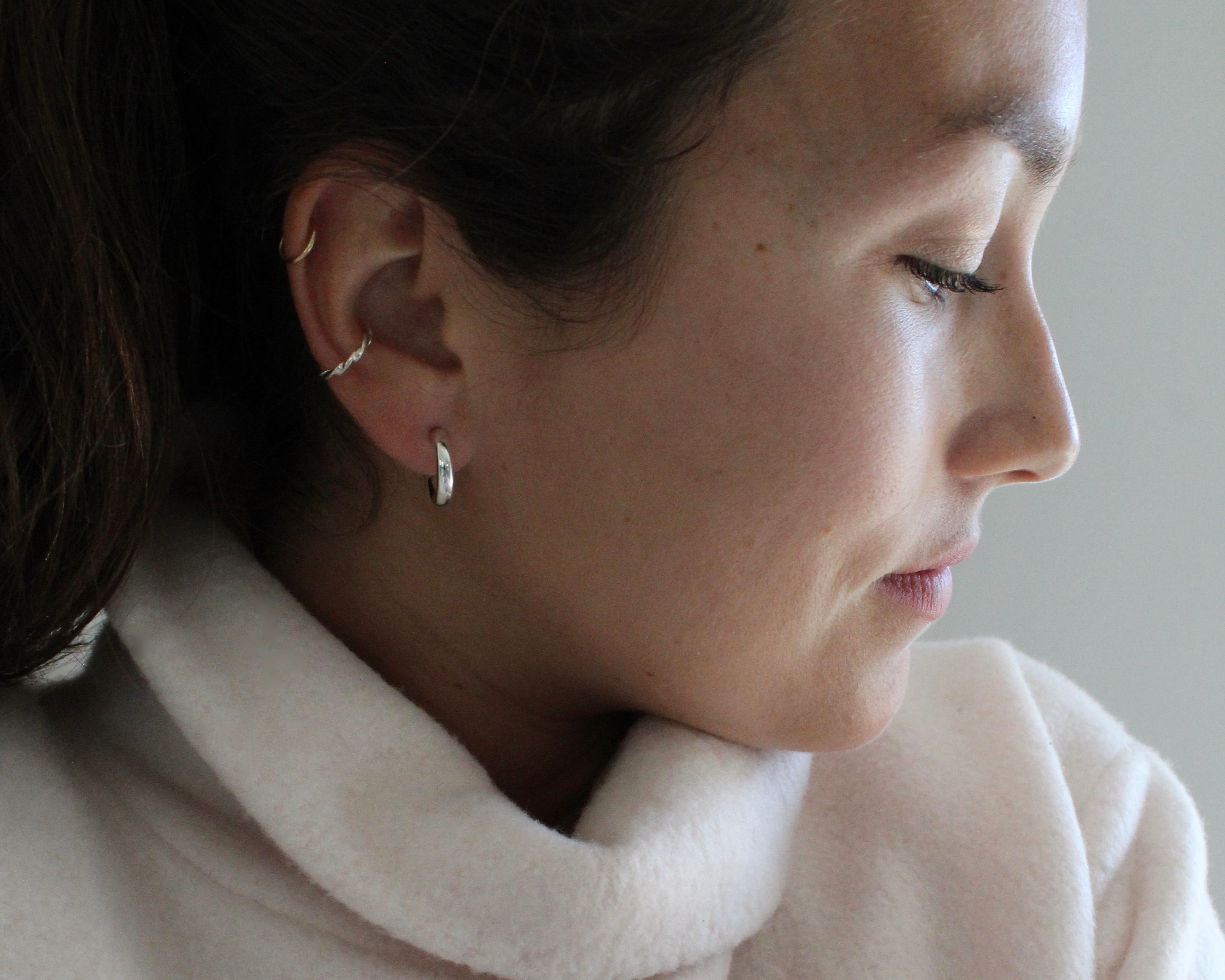 AVY, boucle d'oreille argent sterling.