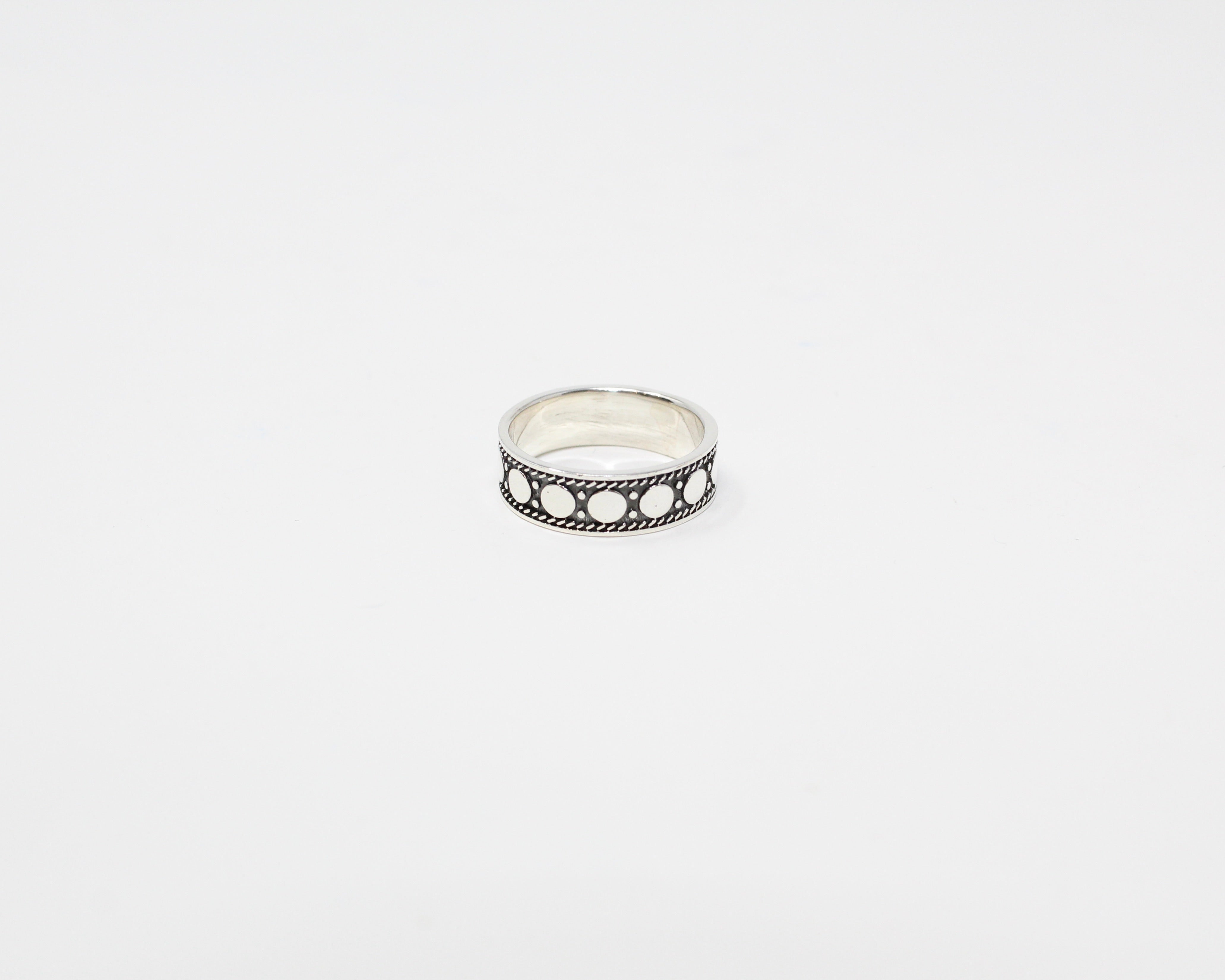 RATTAN, bague argent sterling.