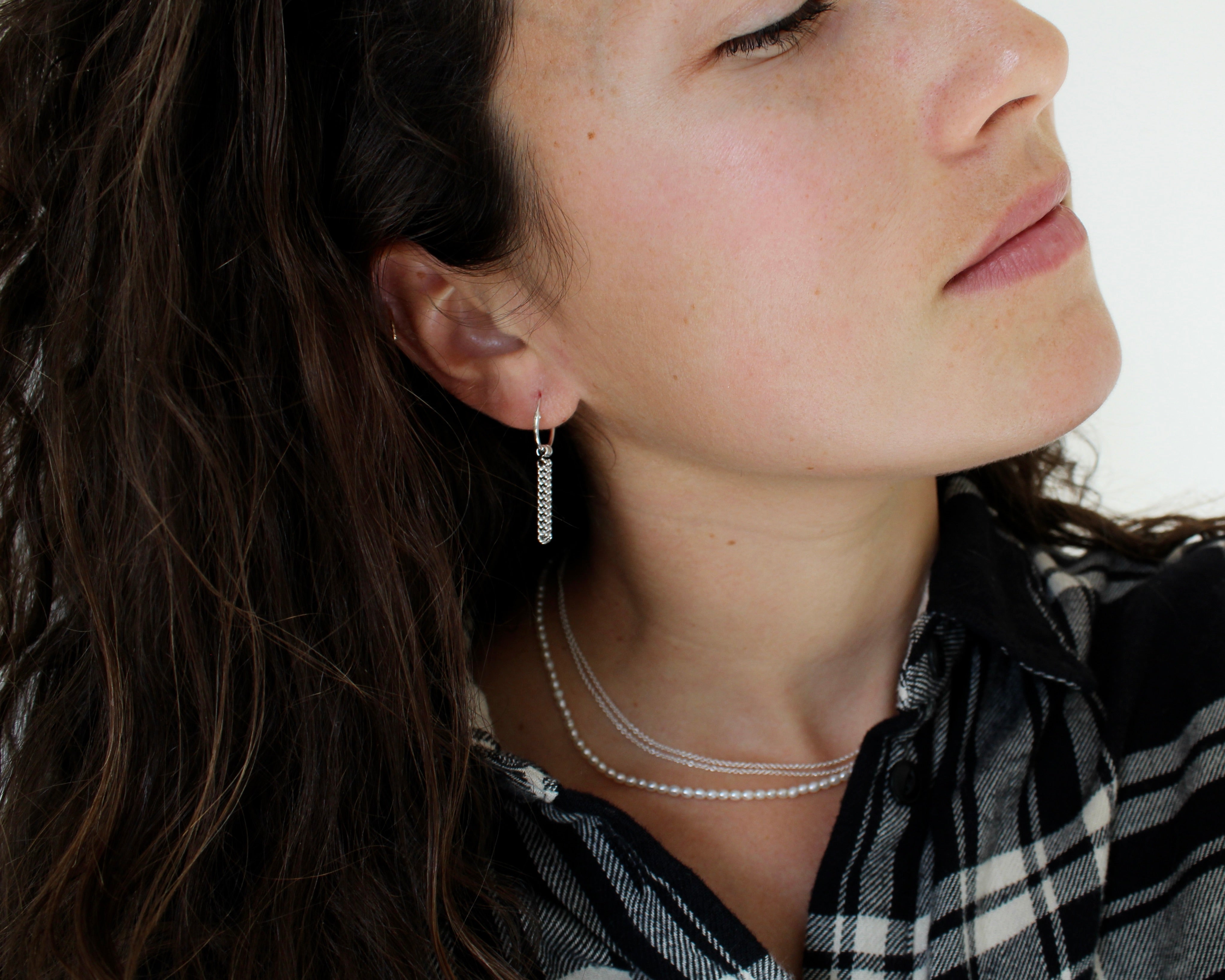 ANAIS, Boucle d'oreille argent sterling.