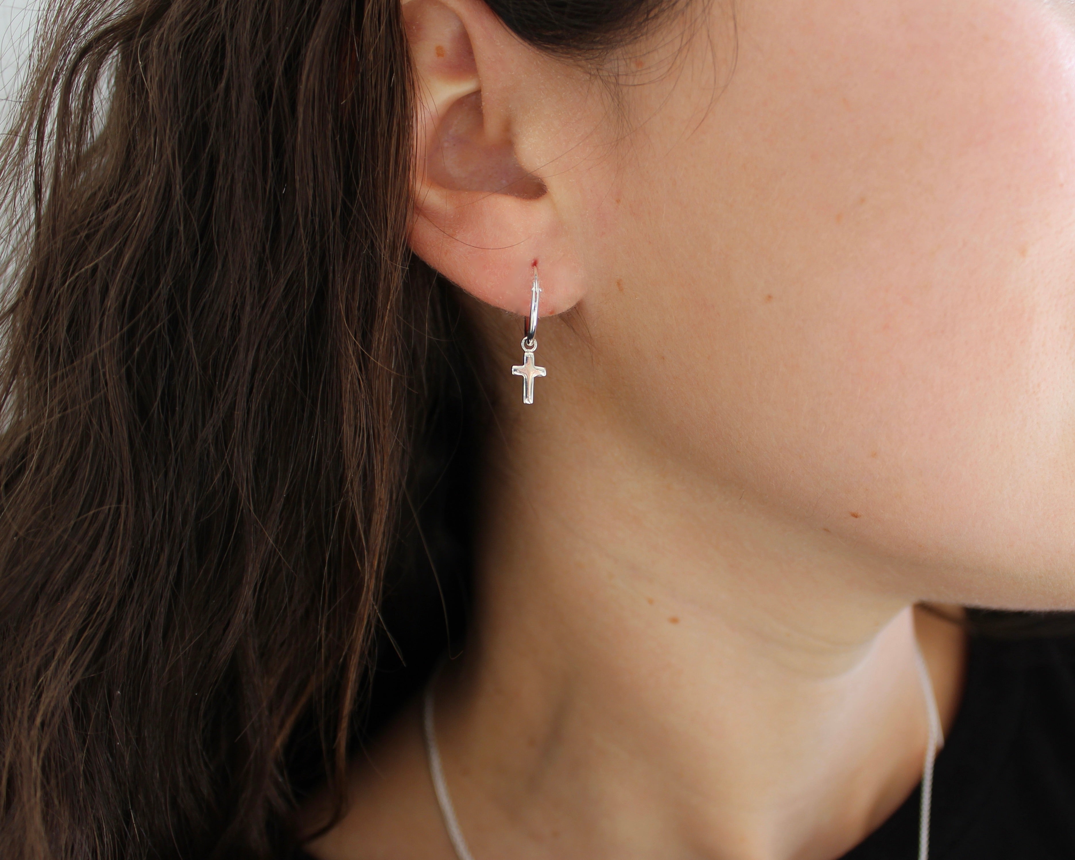 AMY, boucle d'oreille argent sterling.