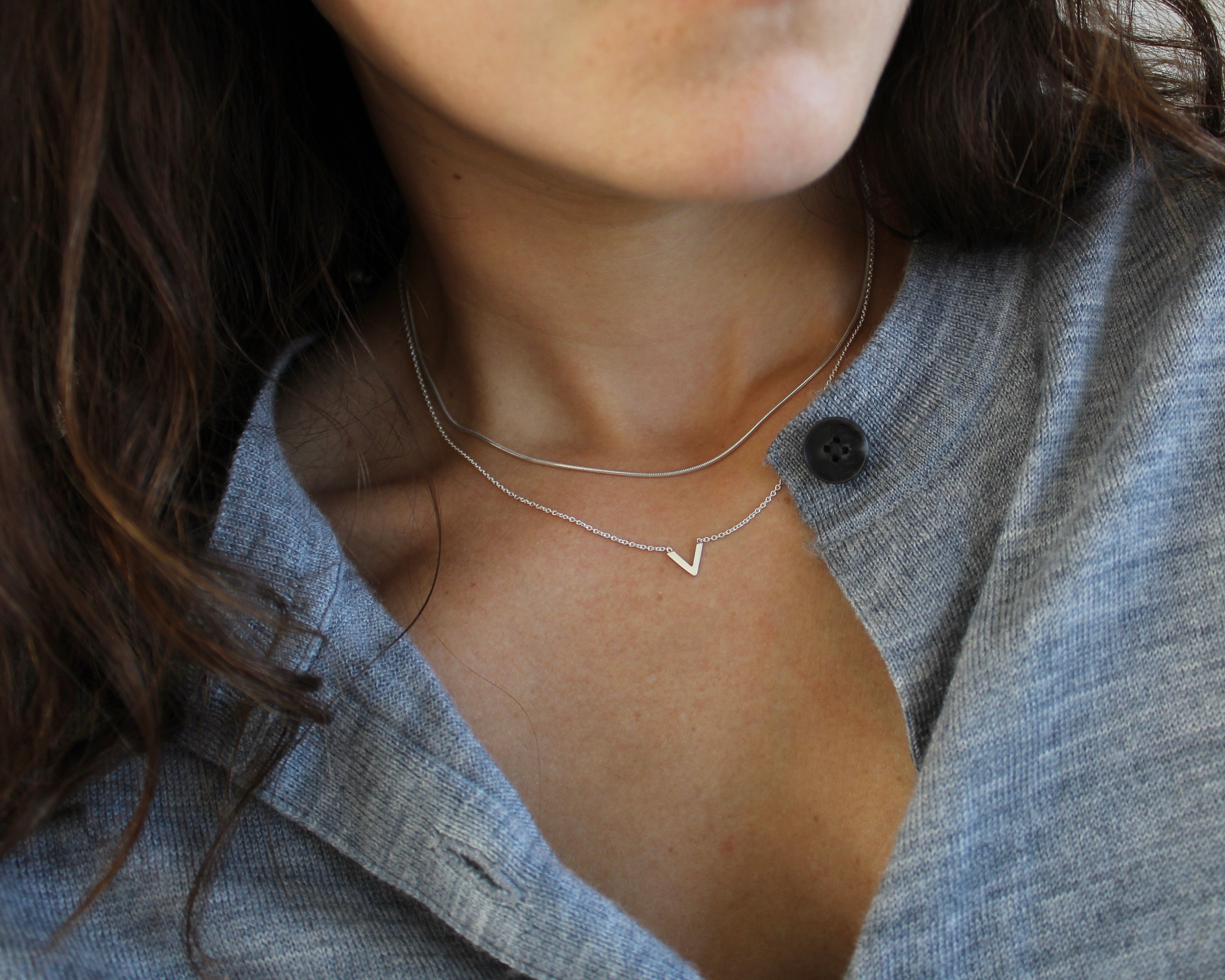 EVE MINI, collier argent sterling.