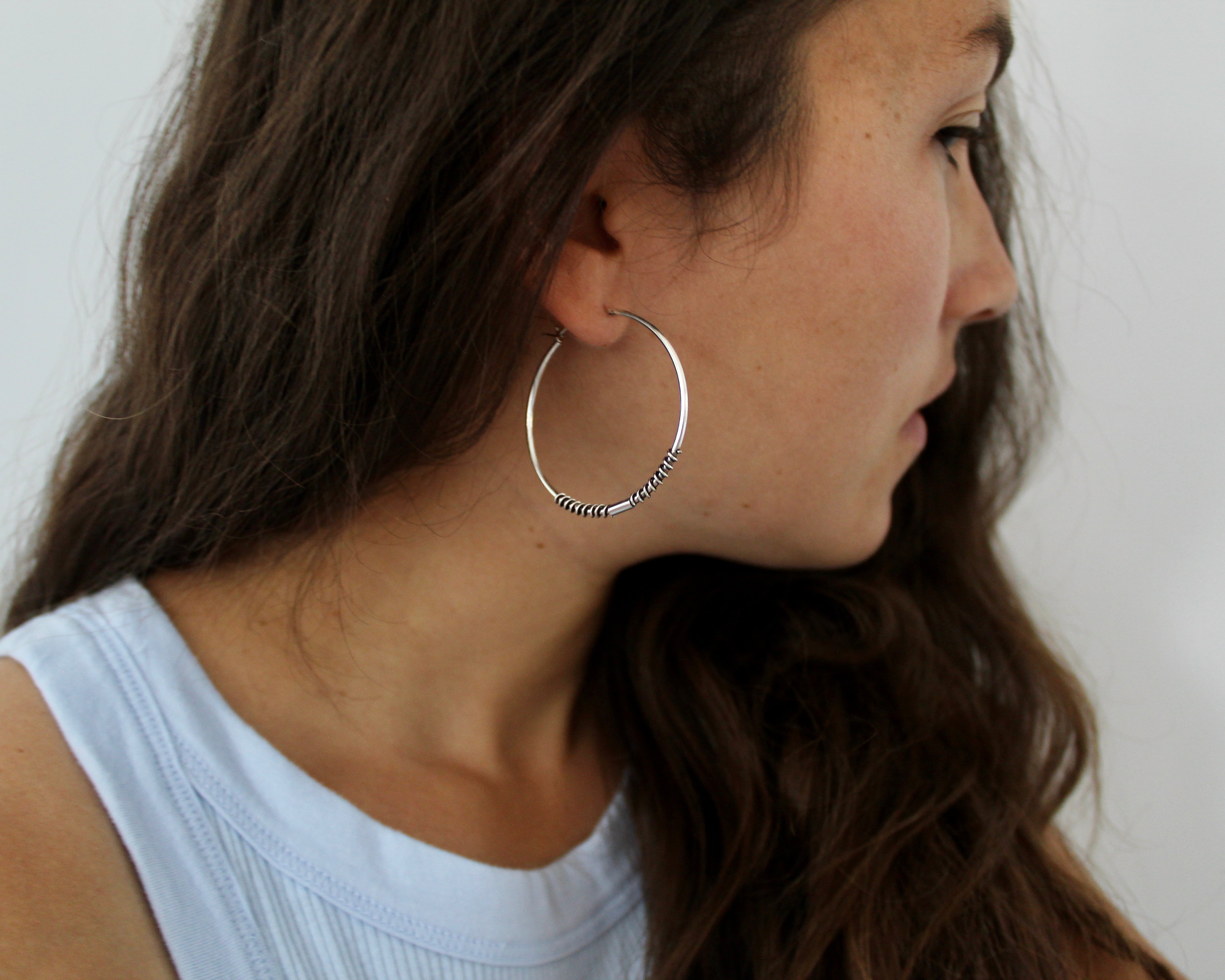 ASTER, anneaux argent sterling.