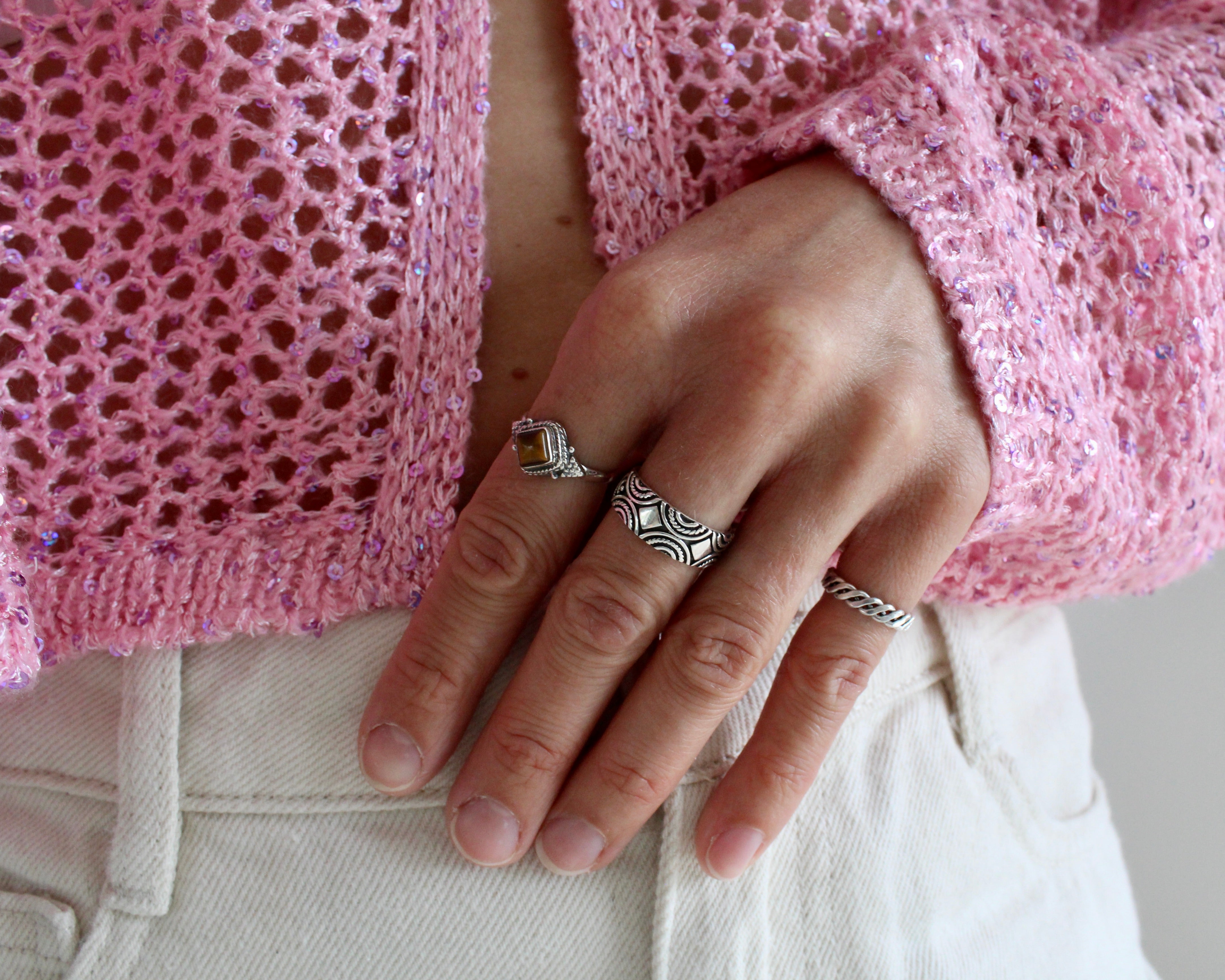 TORE, bague argent sterling.