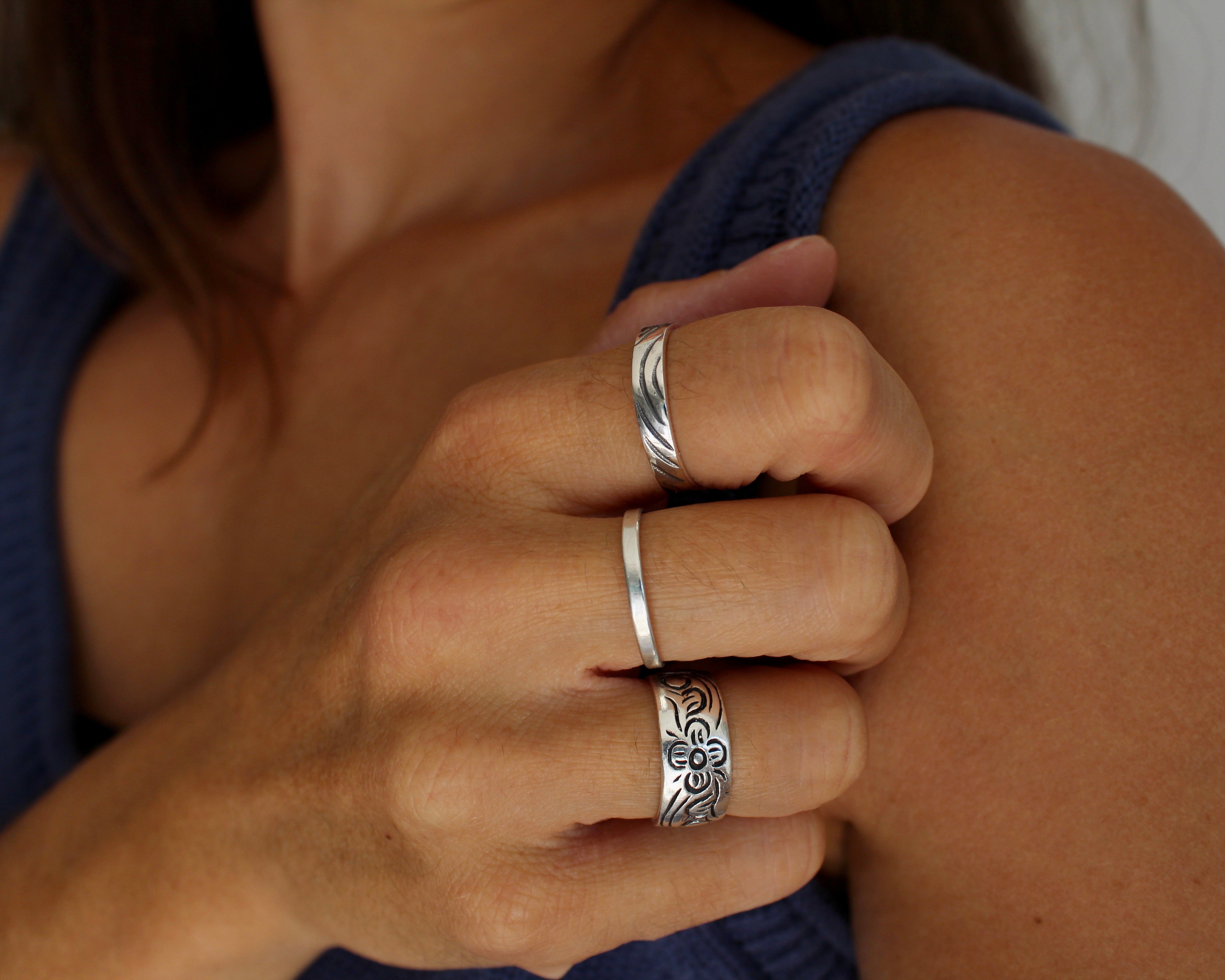 MAHA, bague argent sterling.