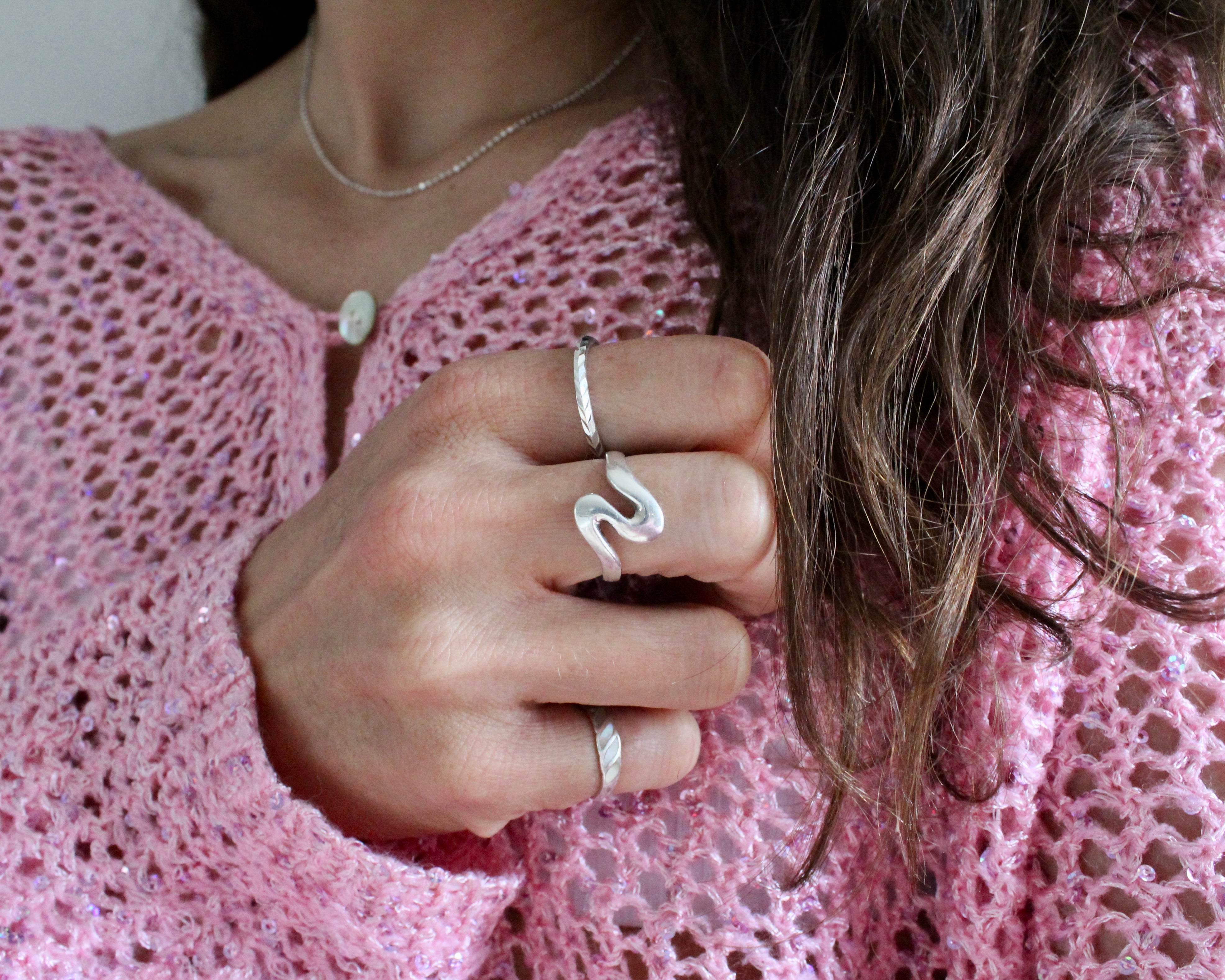 ZÉTA, bague argent sterling.