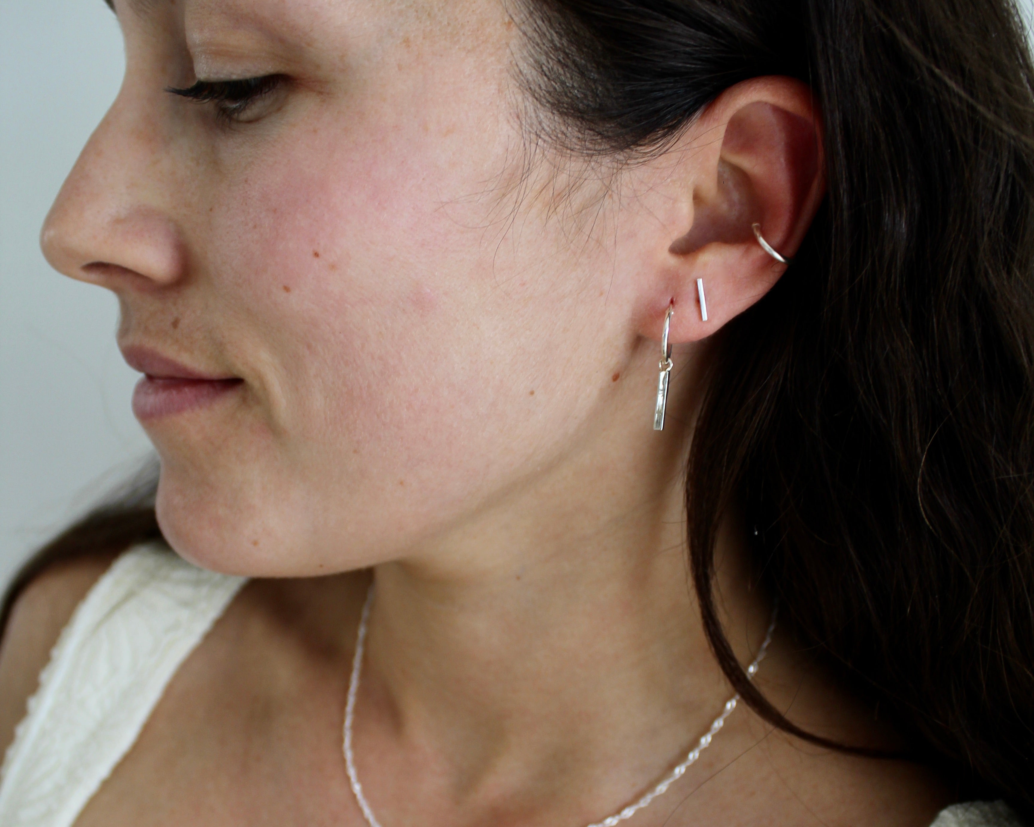 GABIE, boucles d'oreilles argent sterling.