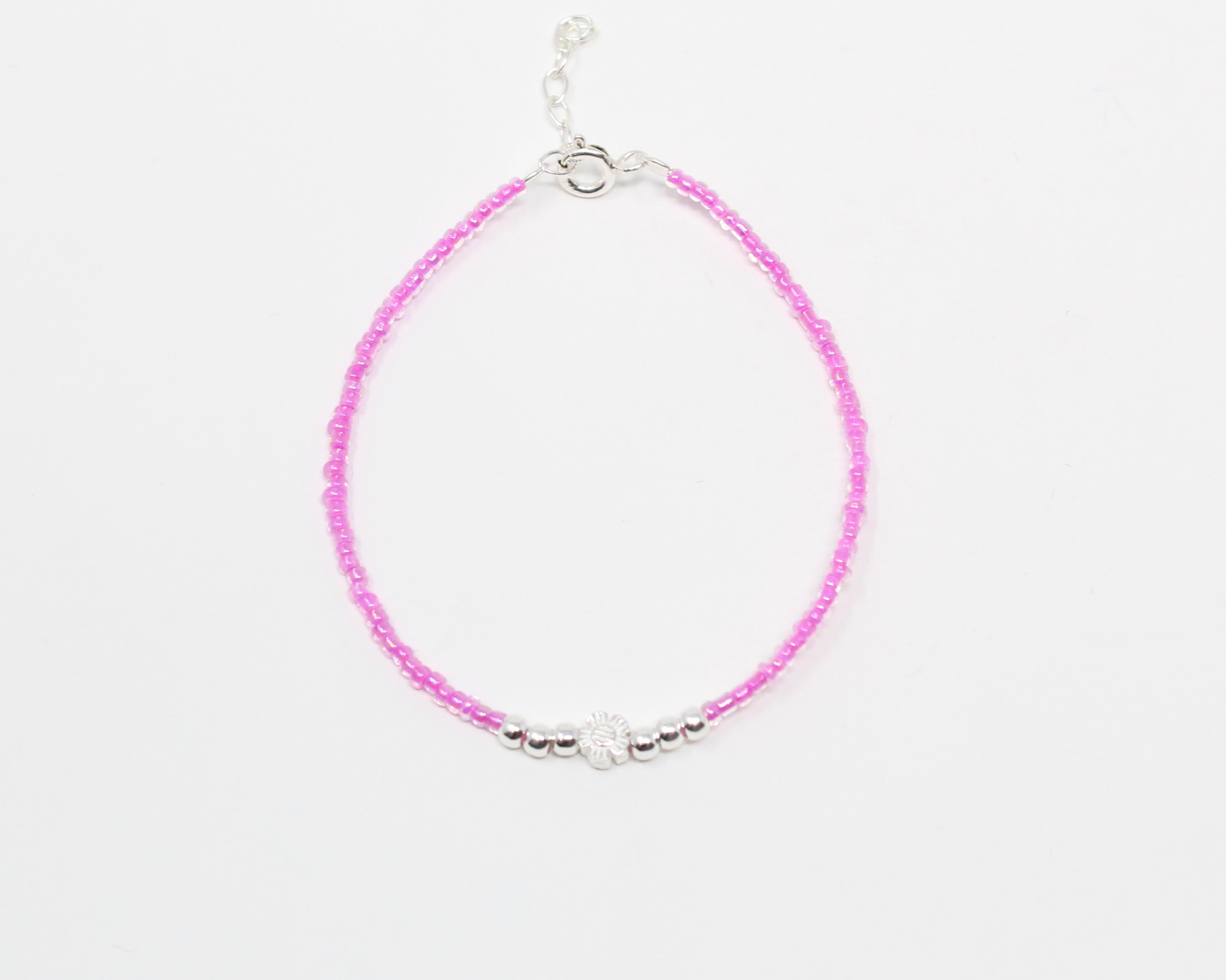 FLORAL, bracelet billes et argent sterling.