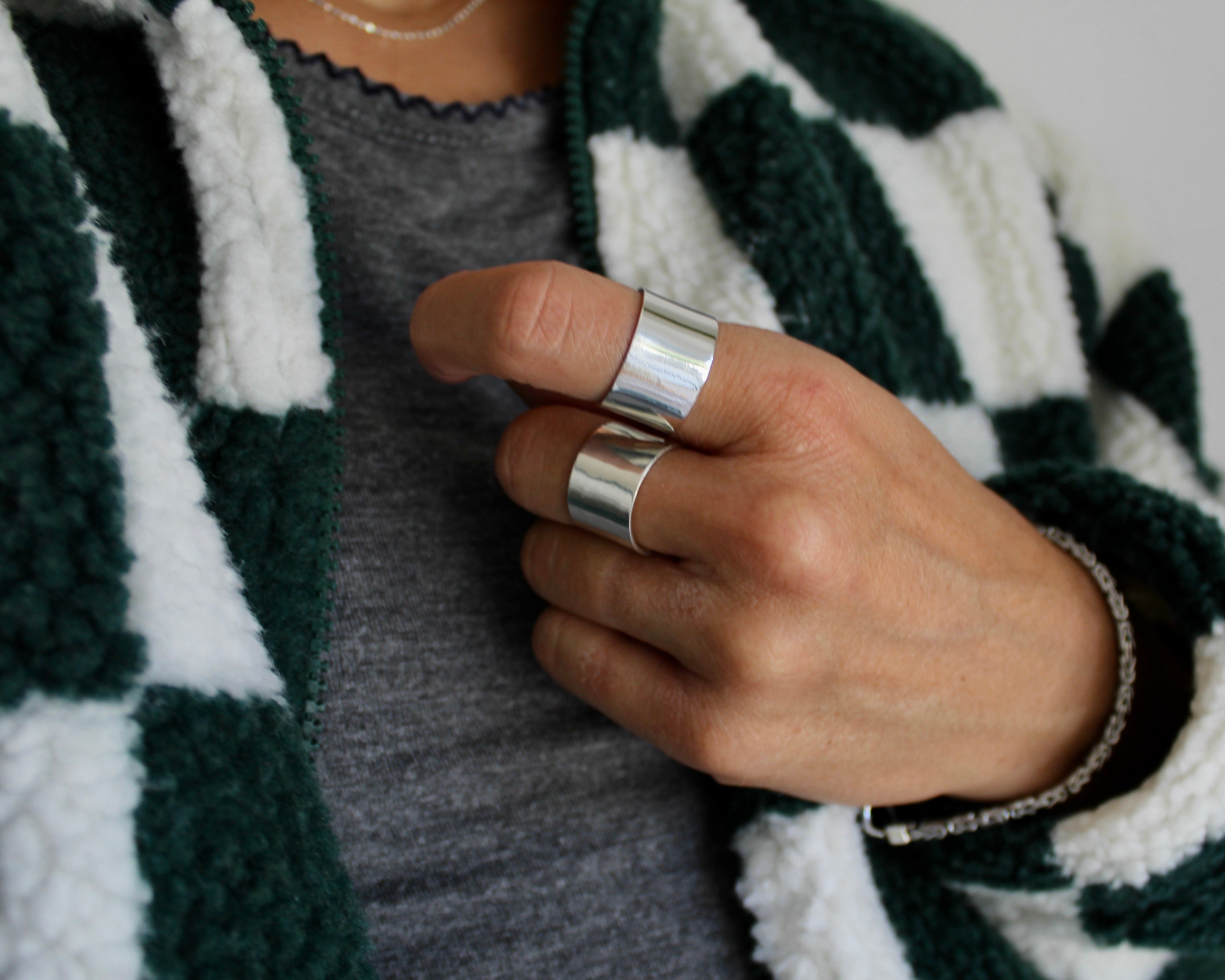 CASS, bague argent sterling.