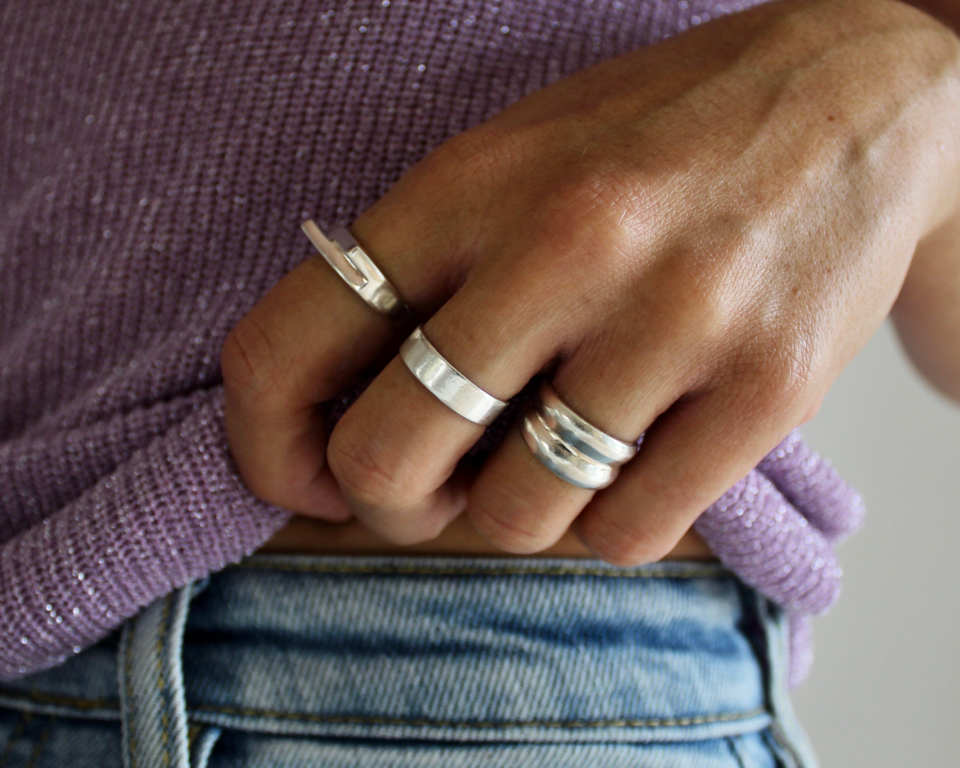 ANNE, bague argent sterling.