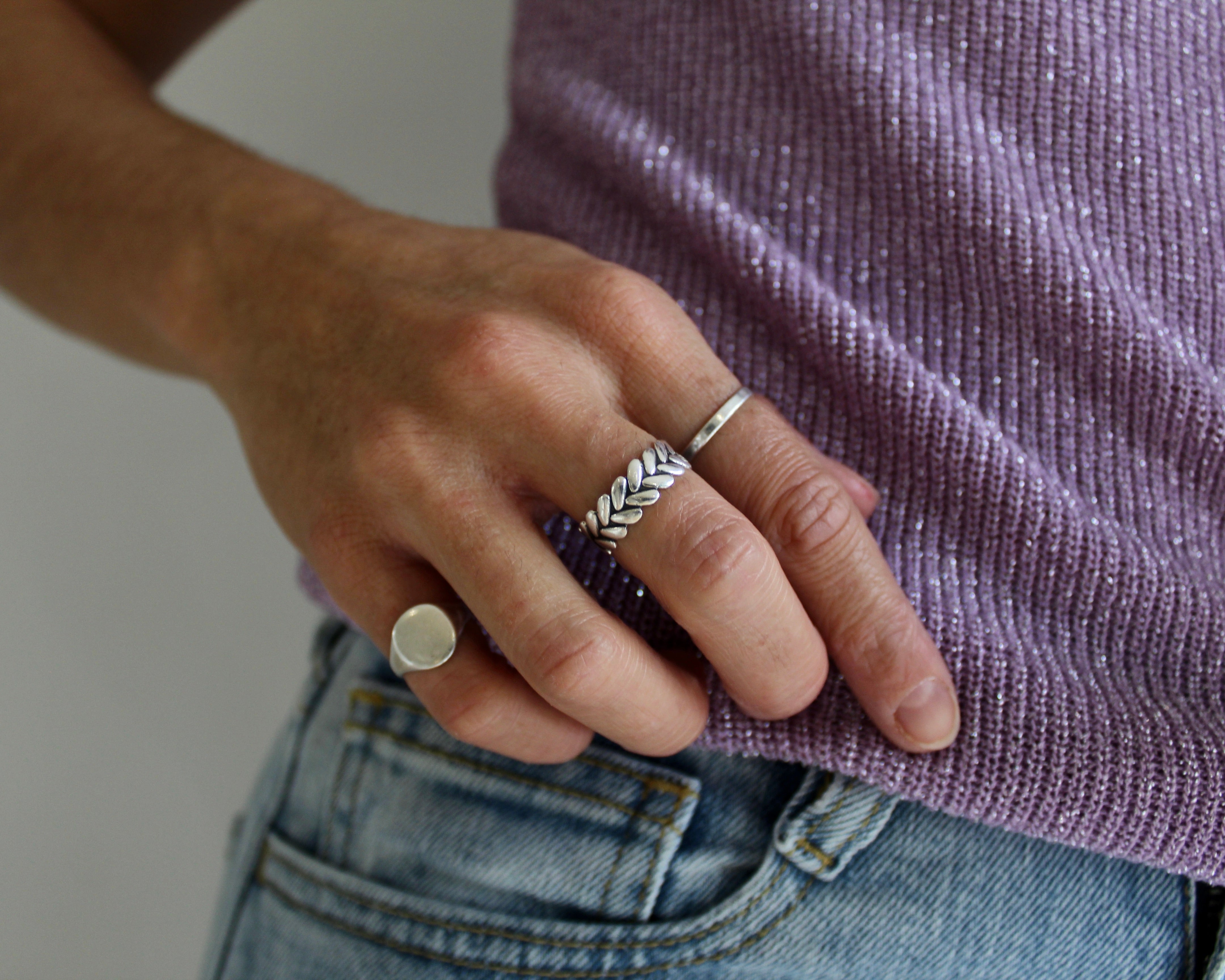 LYRÉE, bague argent sterling.