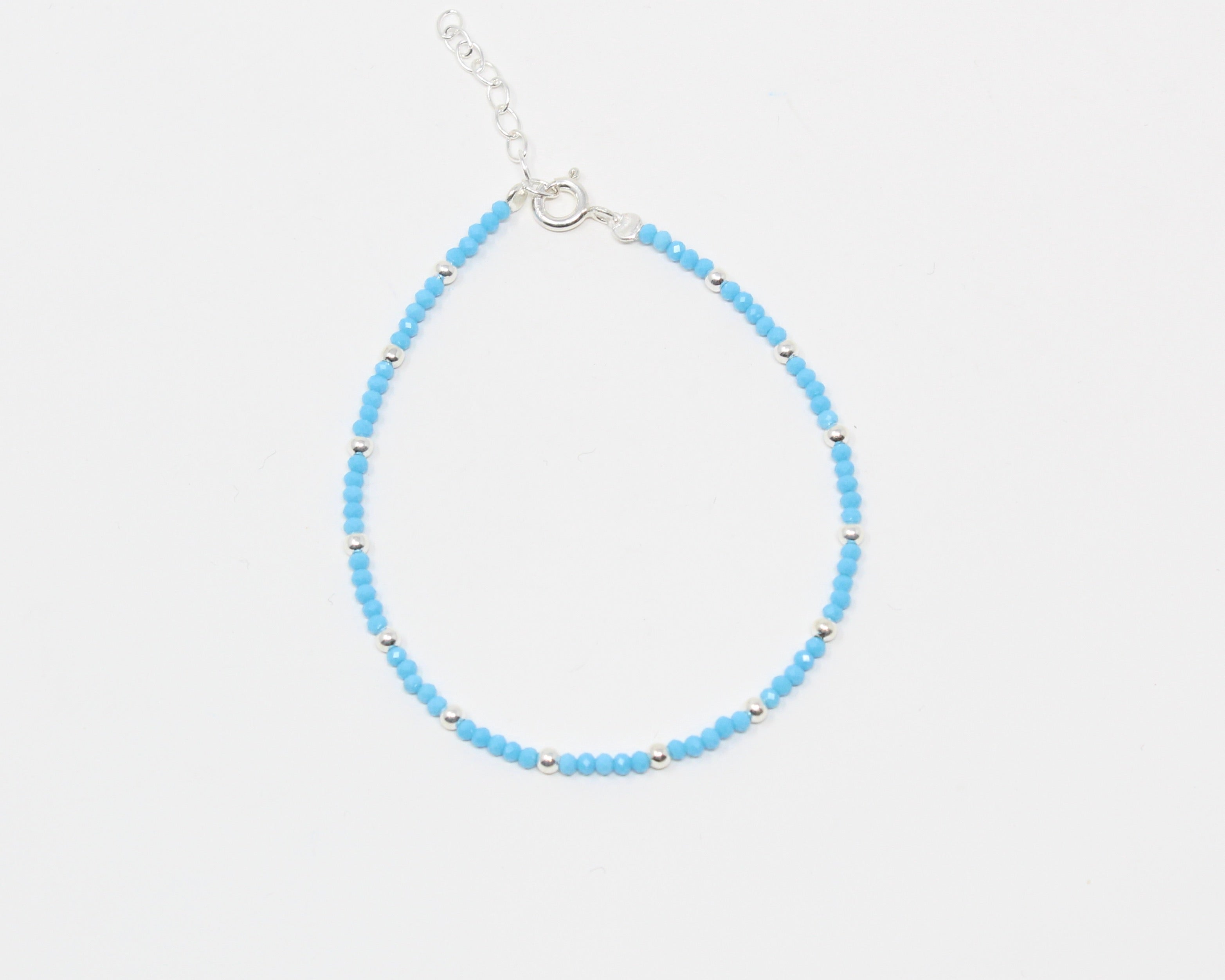 AQUA, bracelet argent sterling et pierre semi-précieuse.