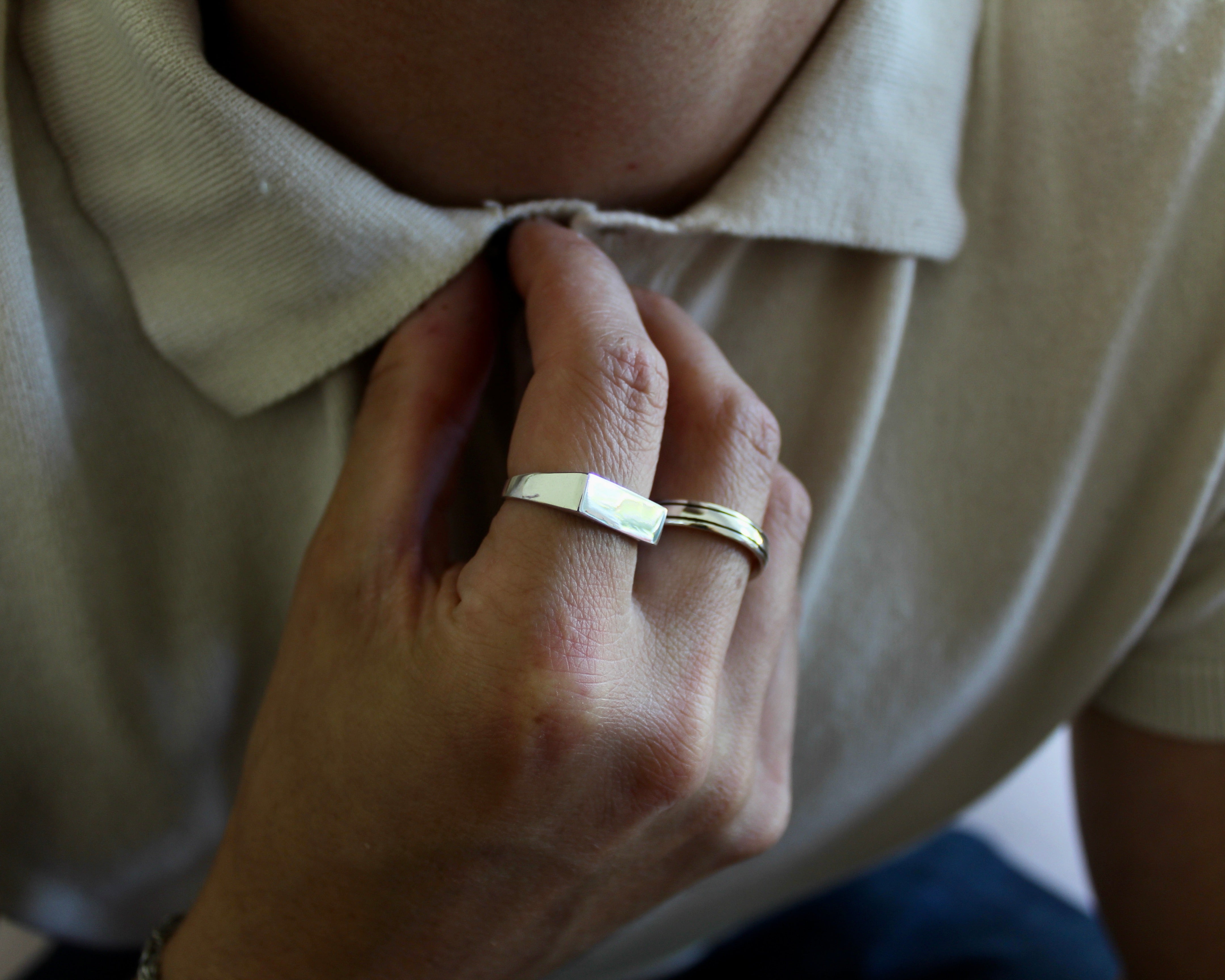 MAGGY, bague argent sterling.