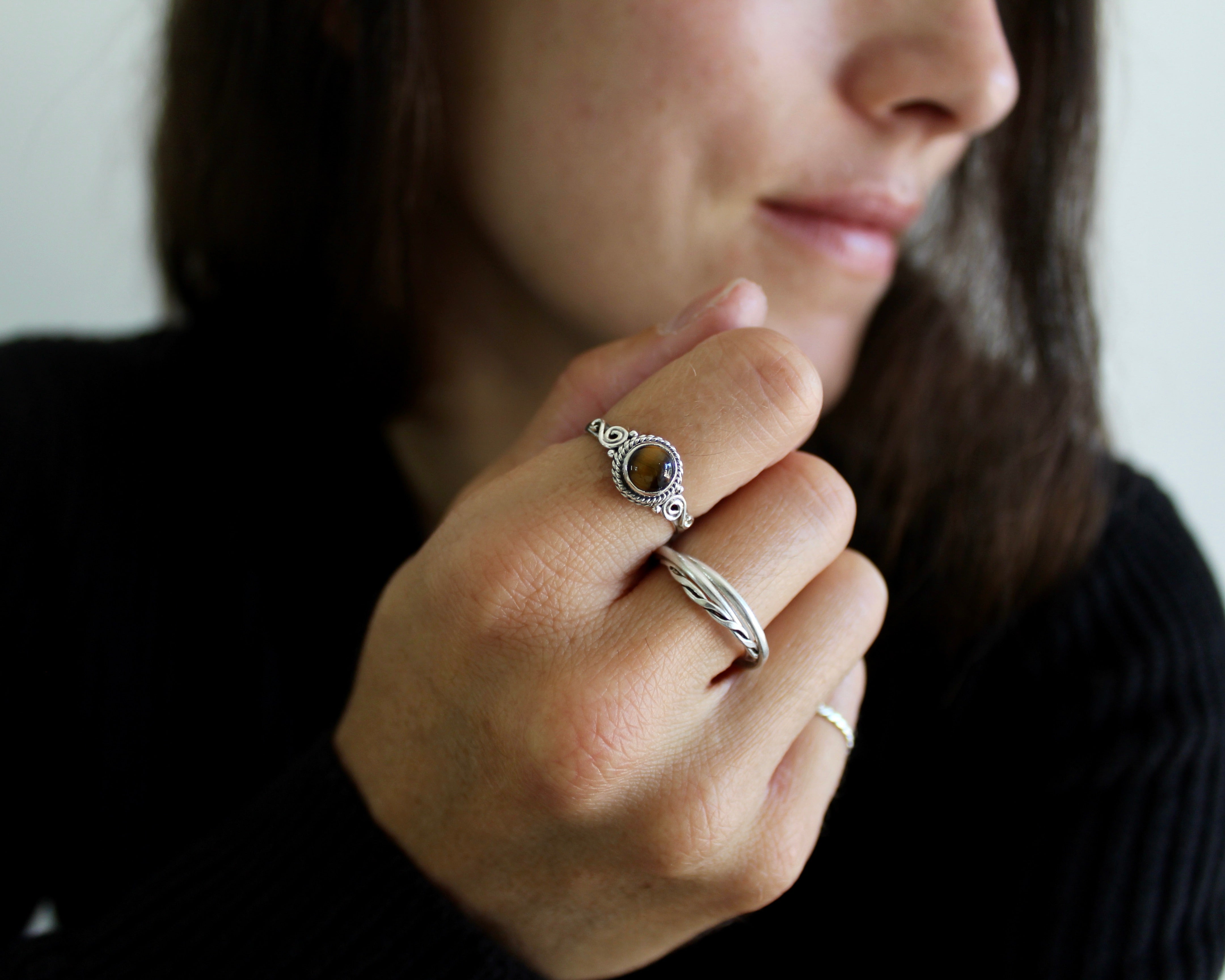 STEPH, bague argent sterling.