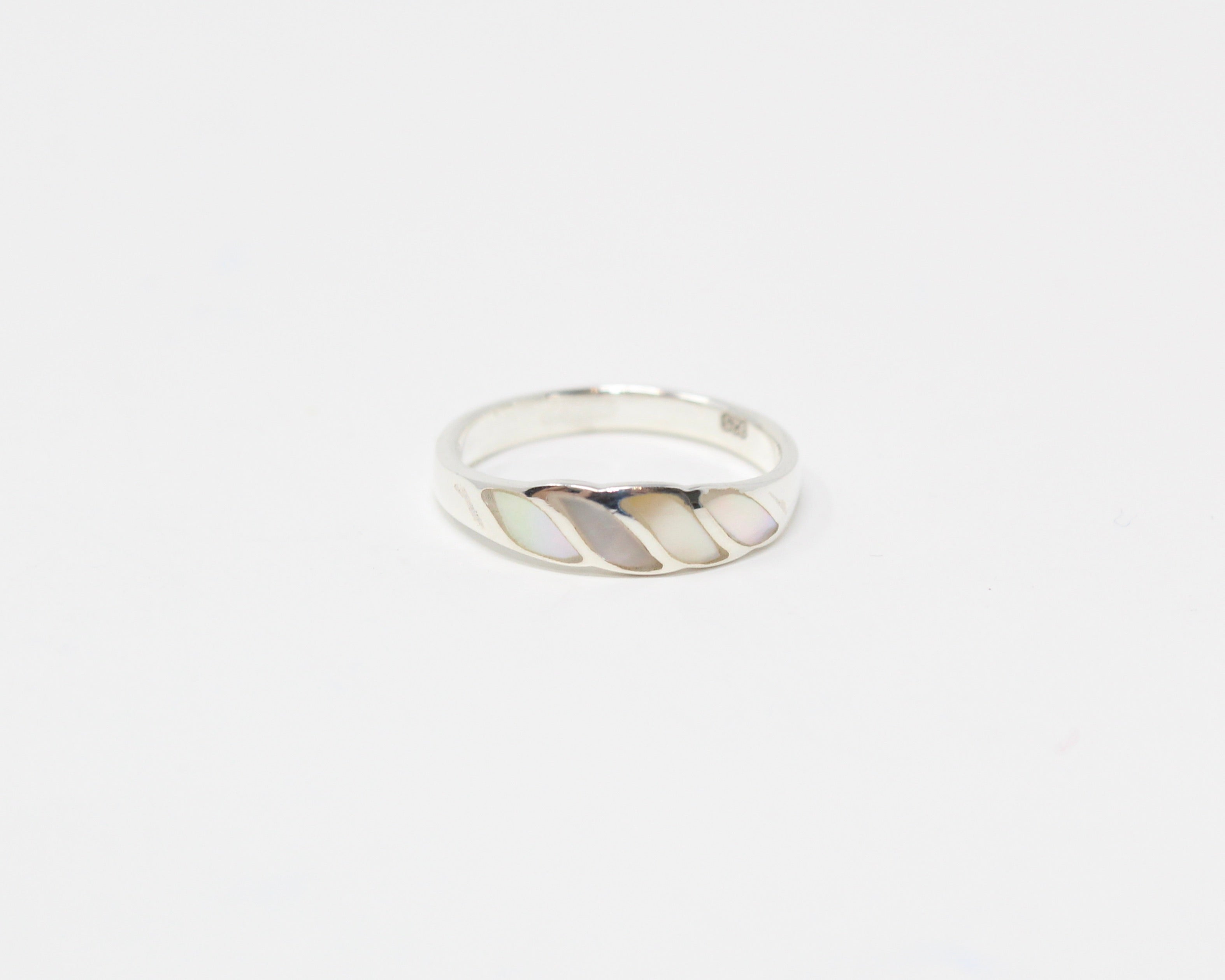 NACRE, bague argent sterling.