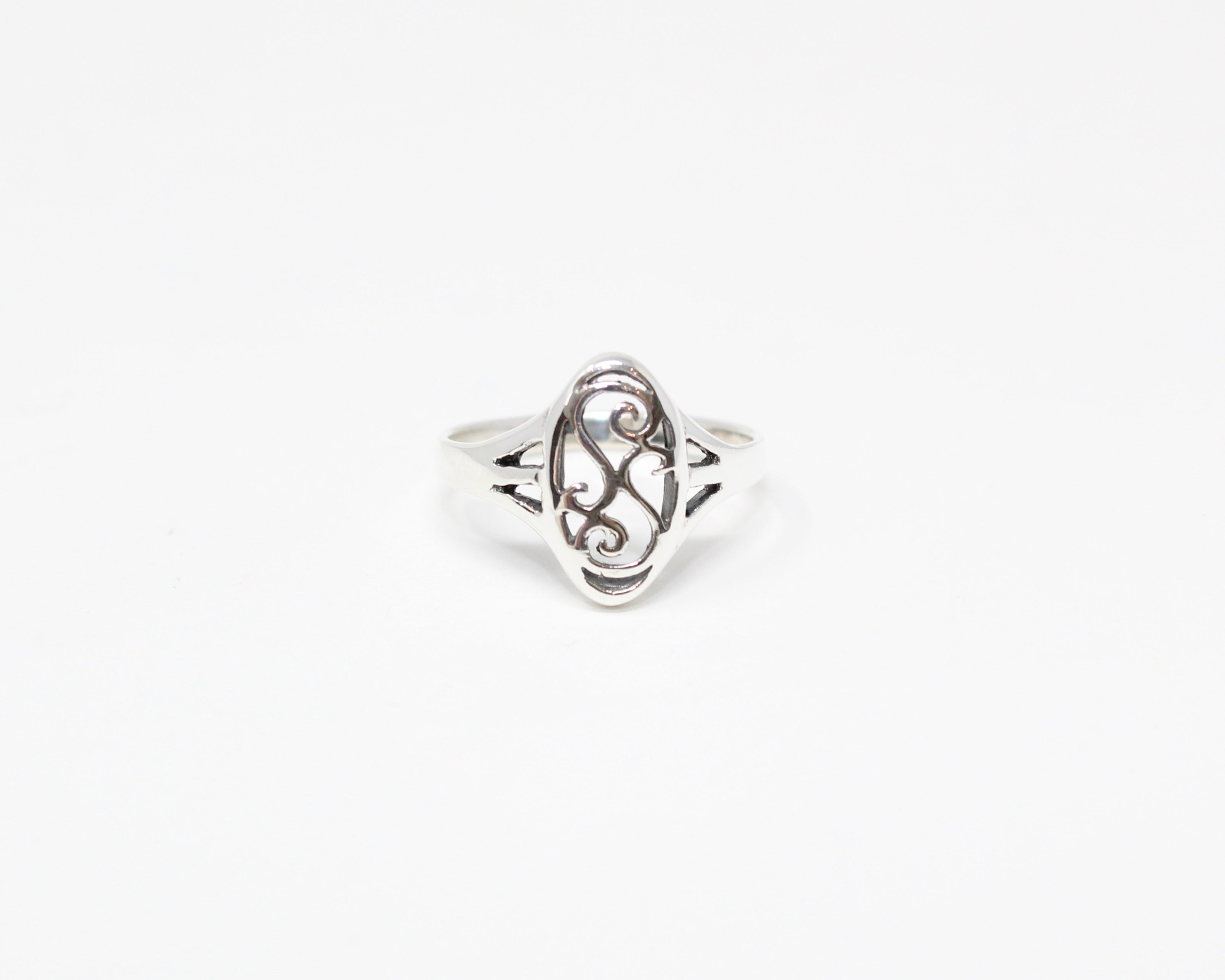 NIELLE, bague argent sterling.