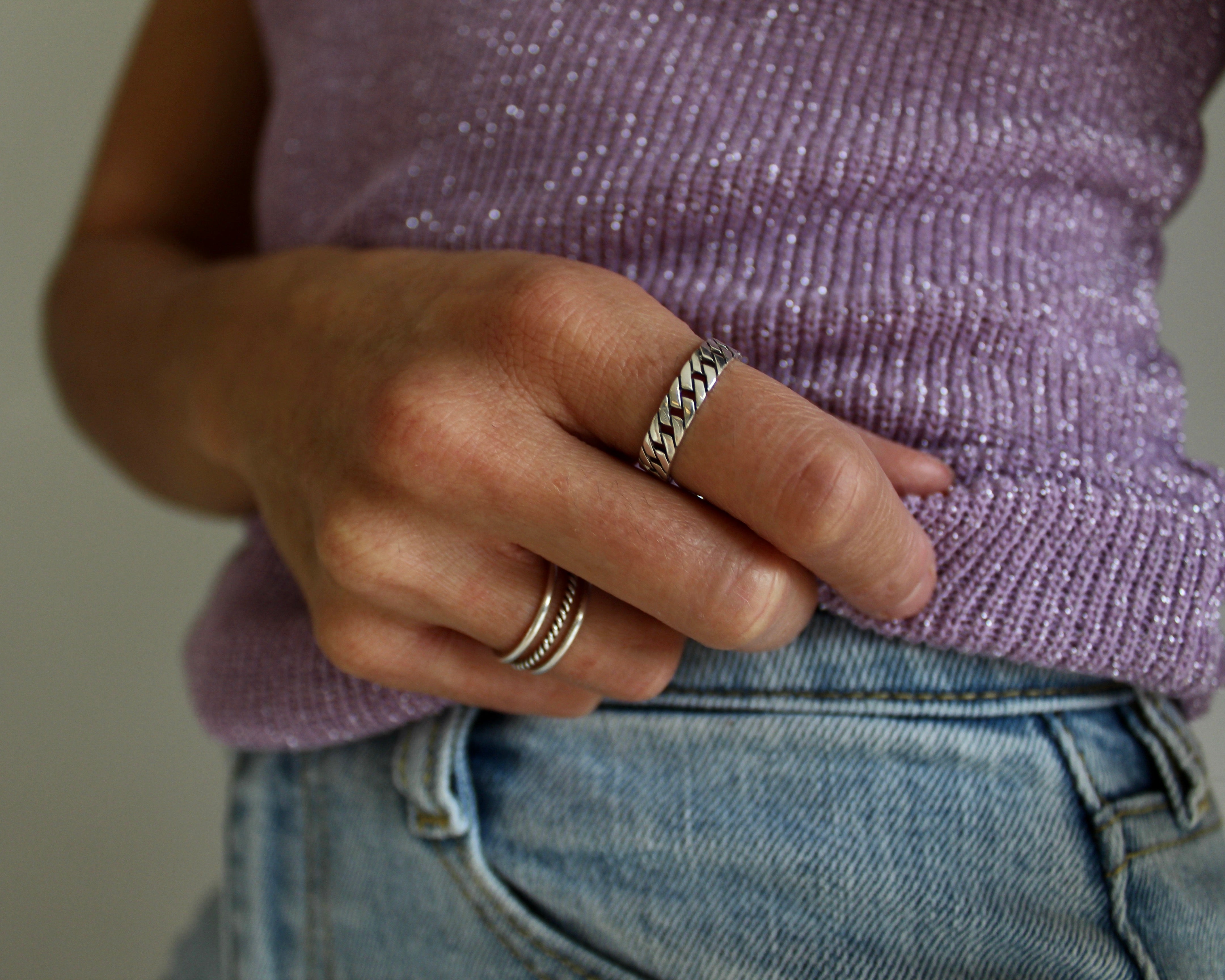 GIULIA, bague argent sterling.