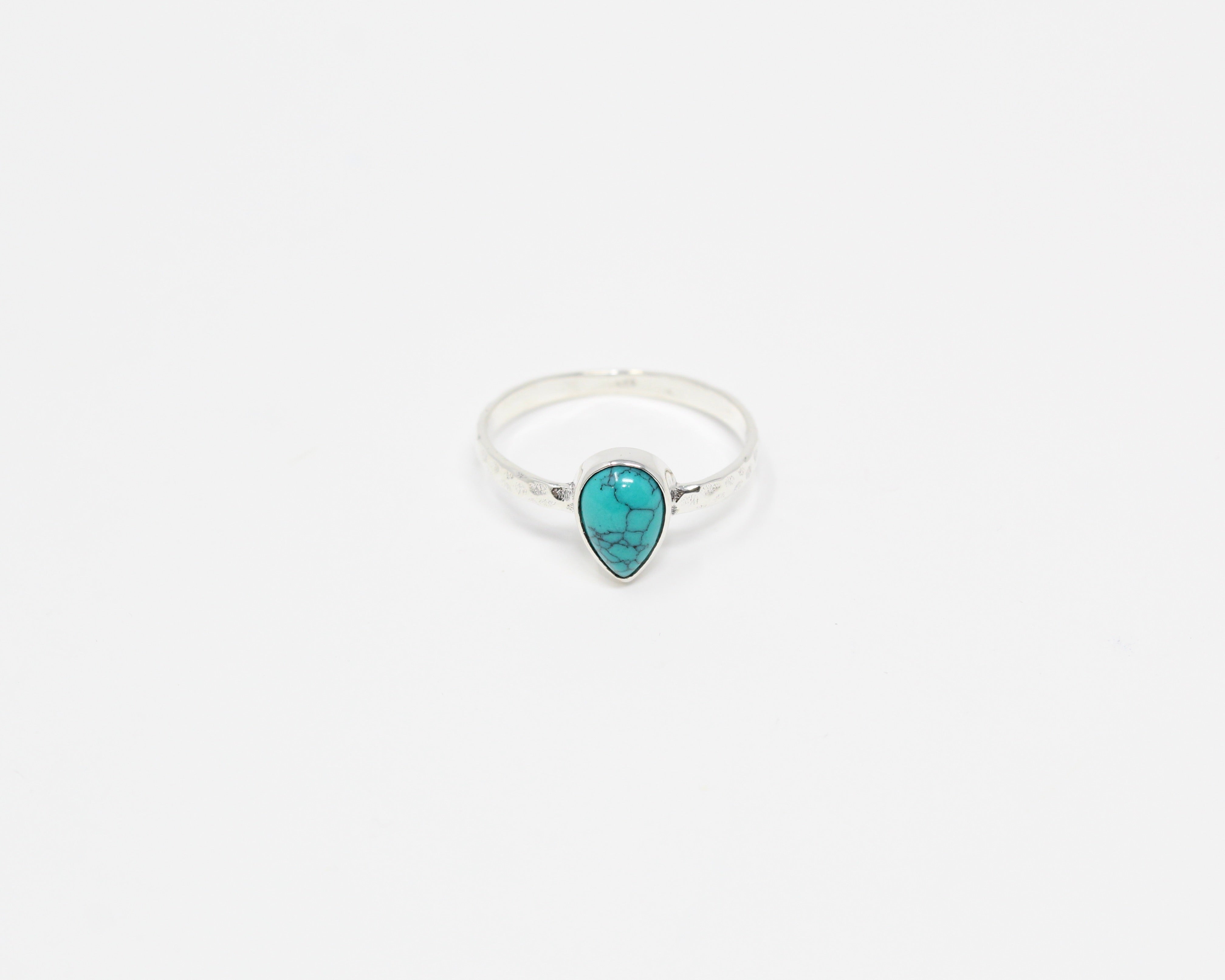RADIEUSE, bague argent sterling, turquoise.