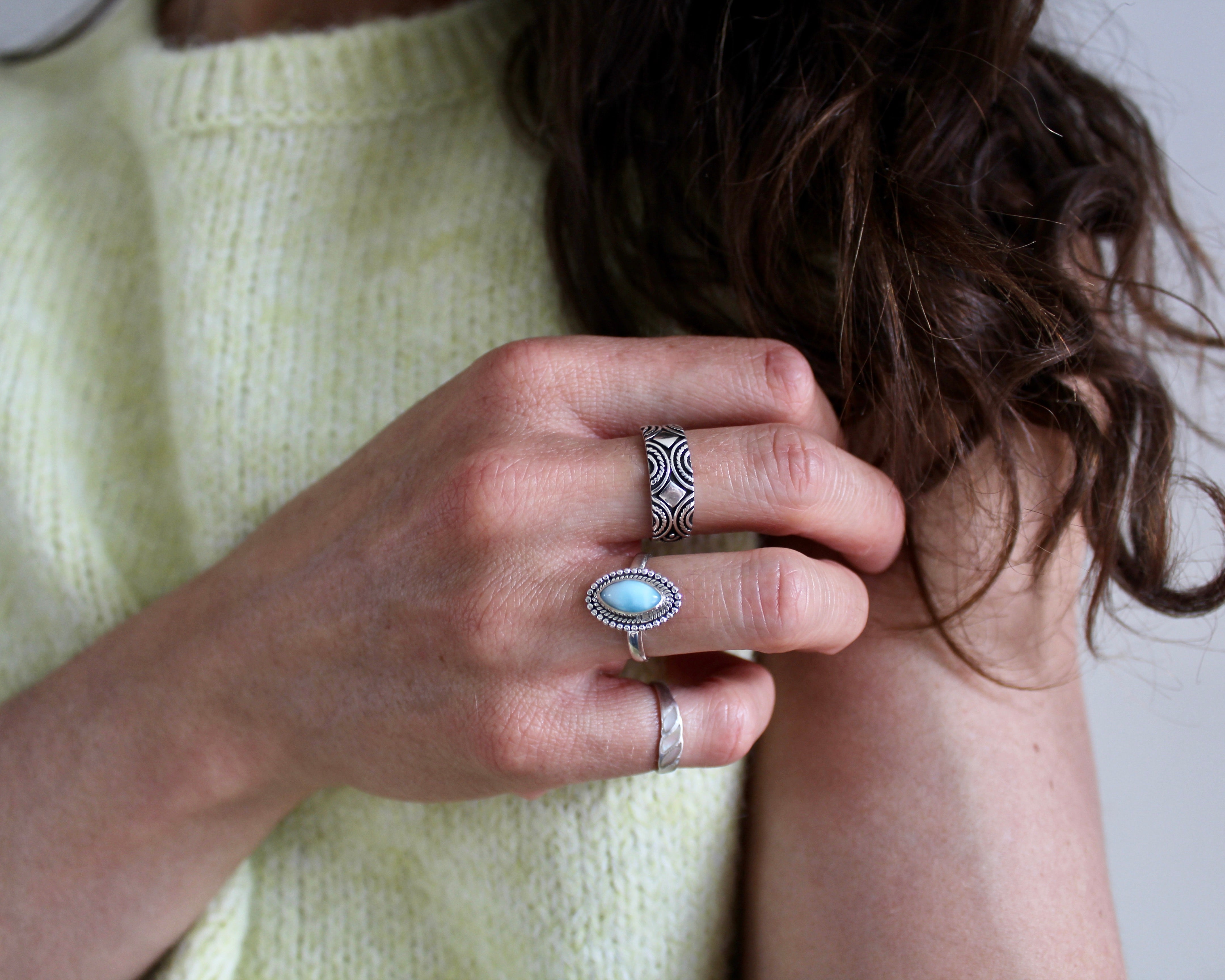 KOSAM, bague argent sterling.