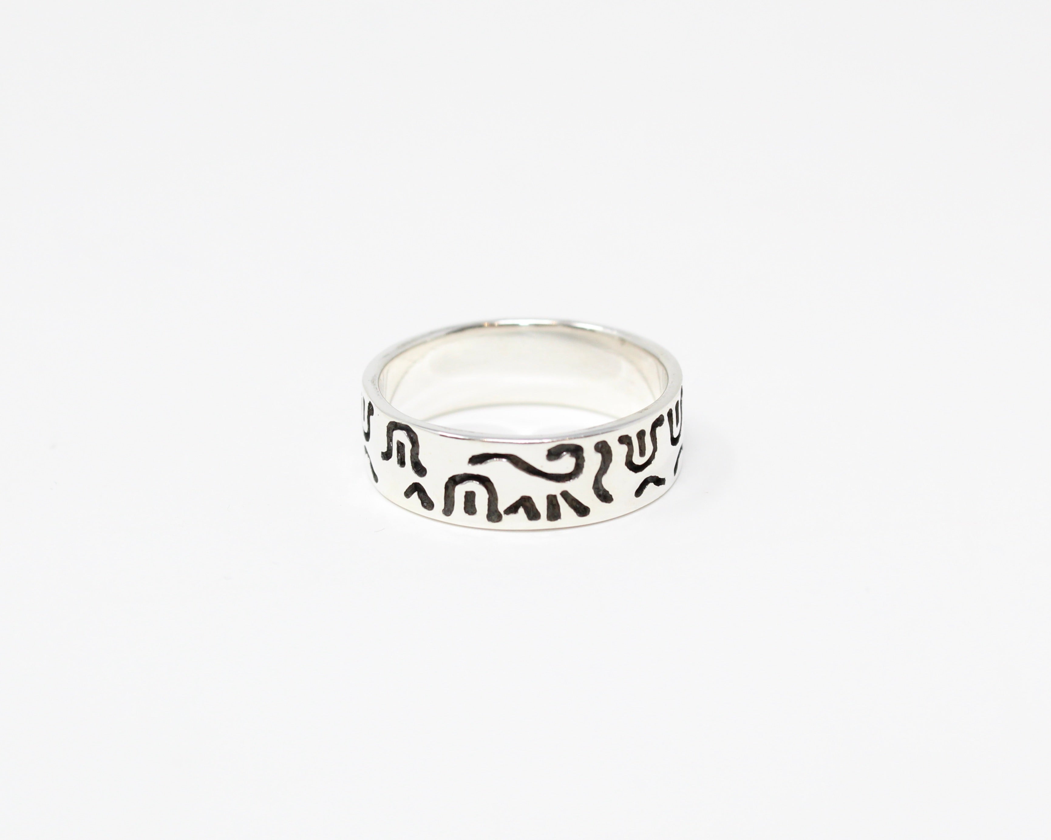 AUGUST, bague argent sterling.