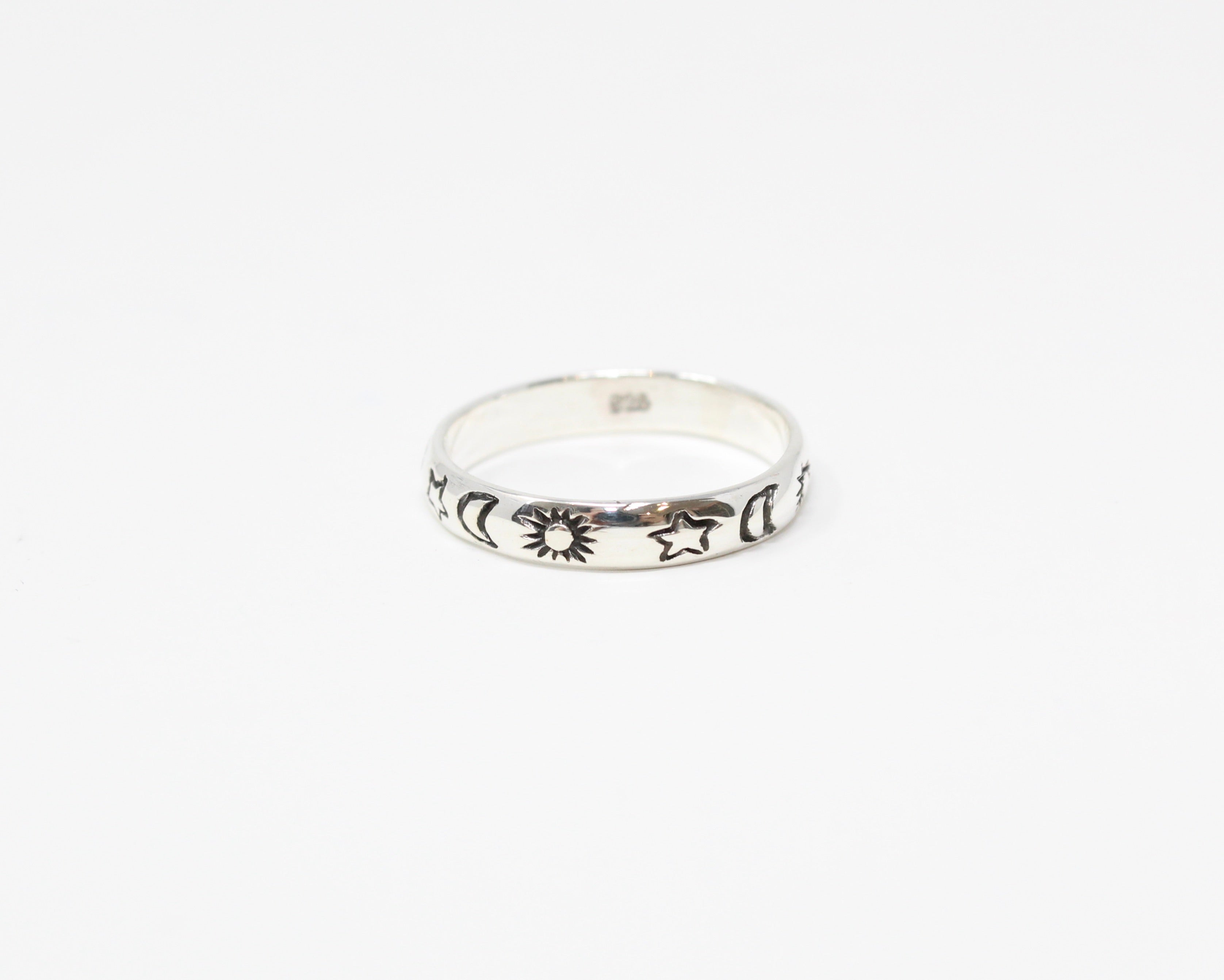 GALAXIE, bague argent sterling.