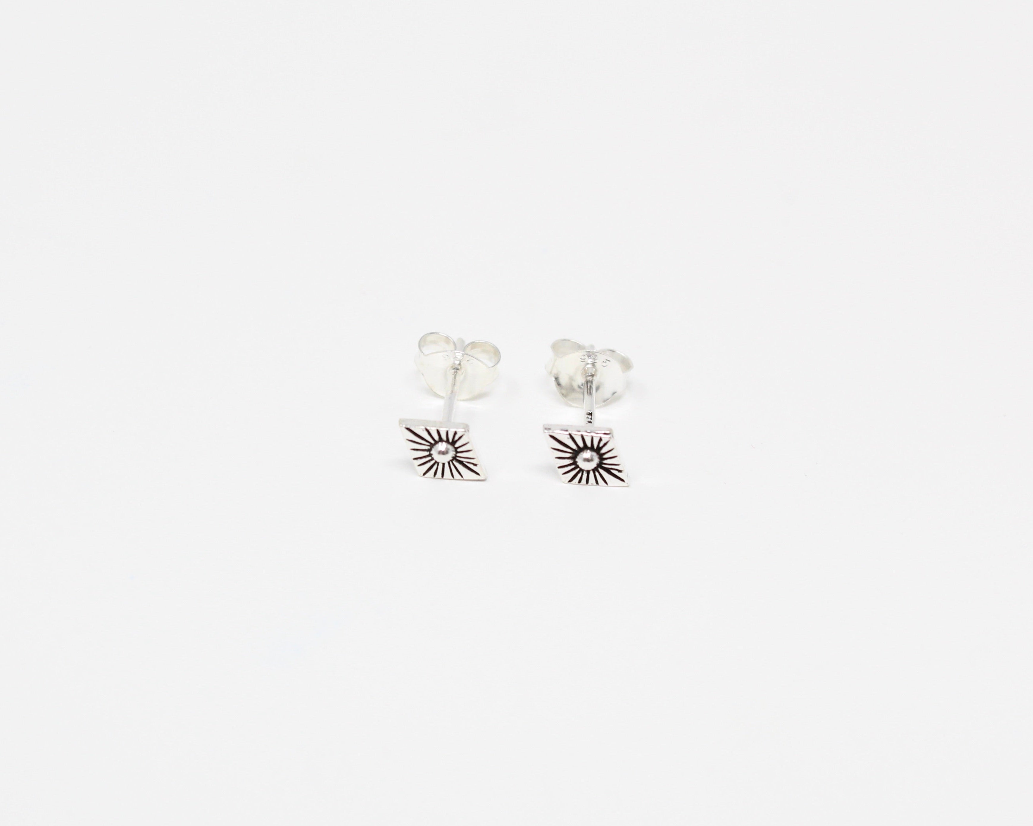 SOL, boucle d'oreille argent sterling.