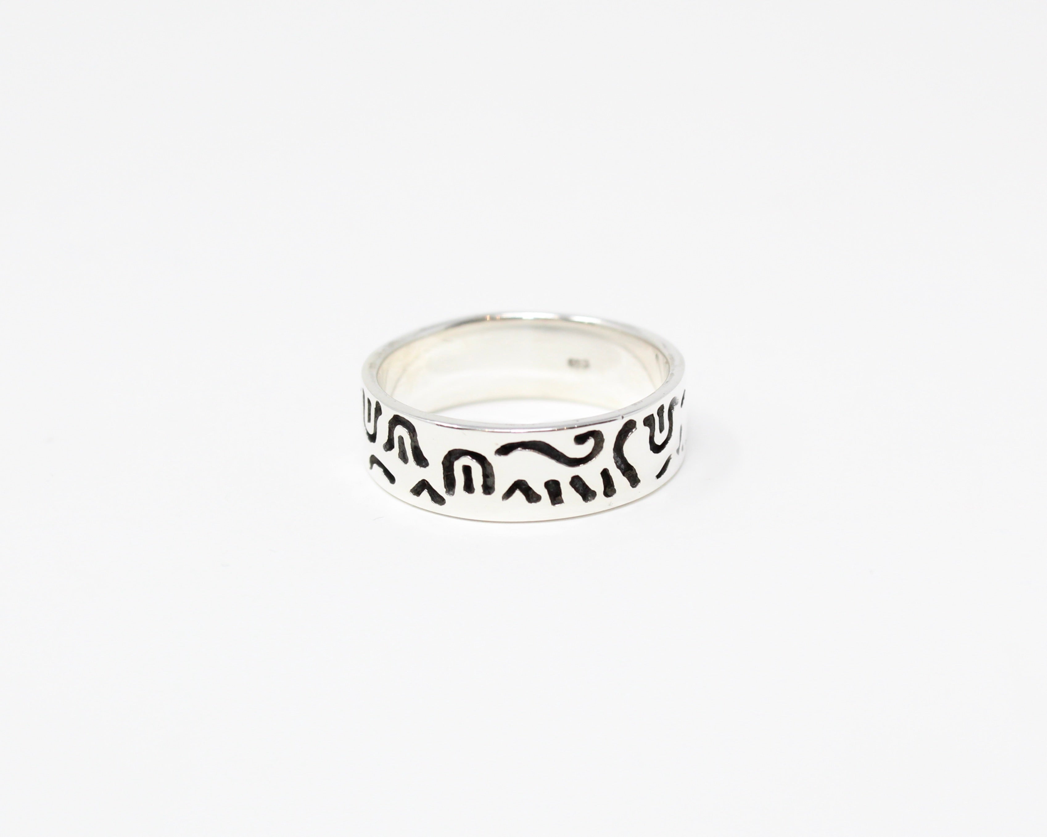 AUGUST, bague argent sterling.