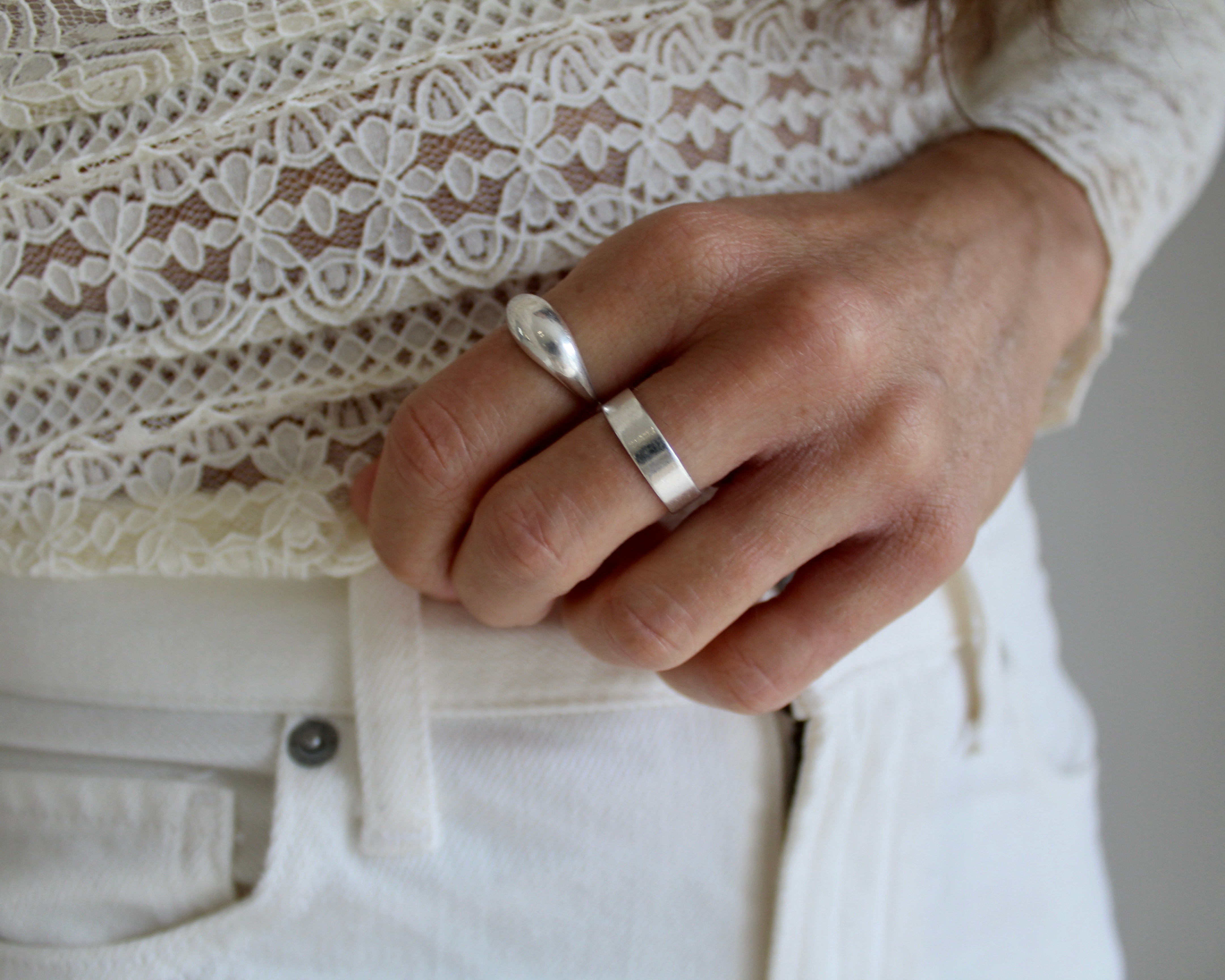 BELLA,  bague argent sterling.