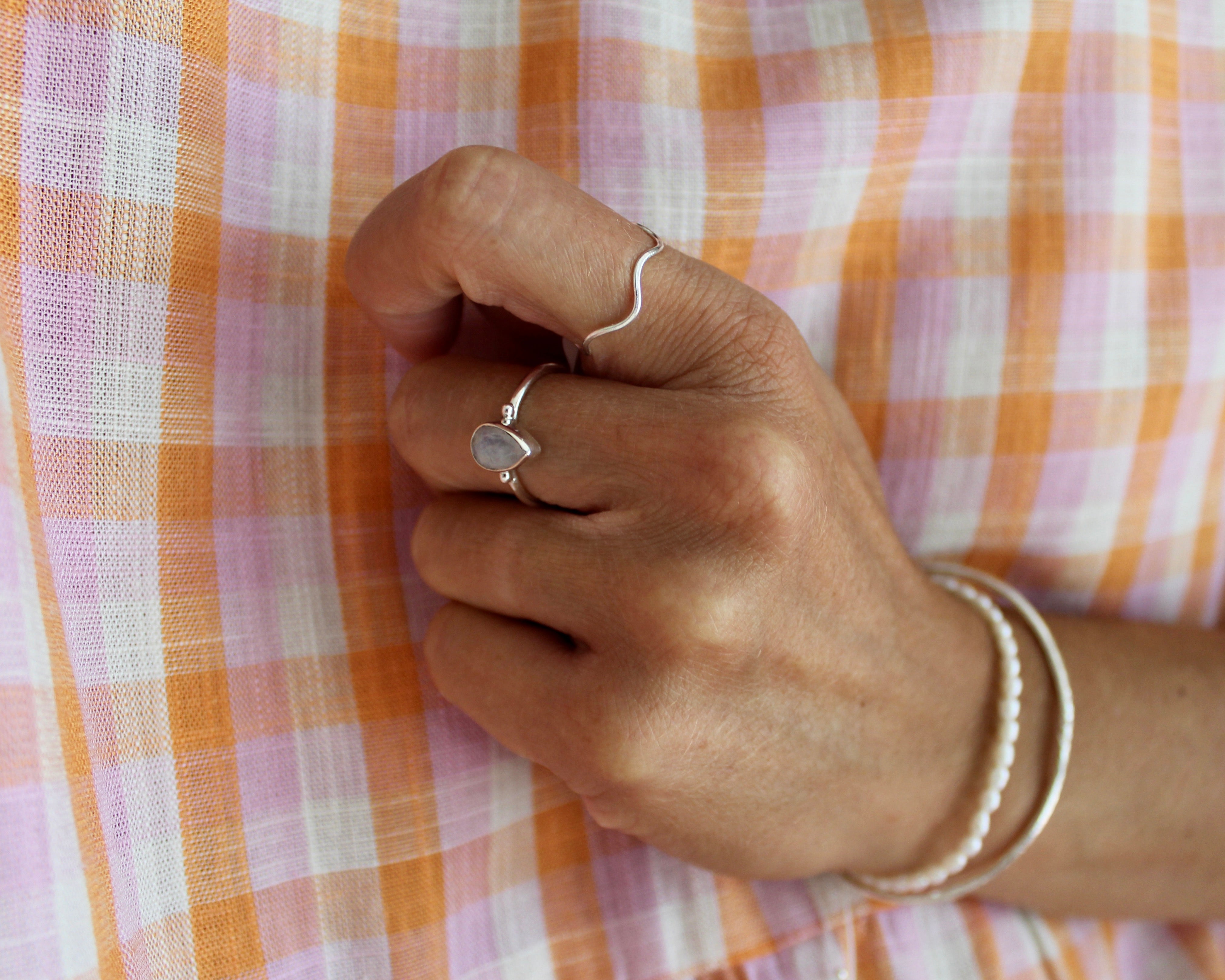 VITAL, bague argent sterling.