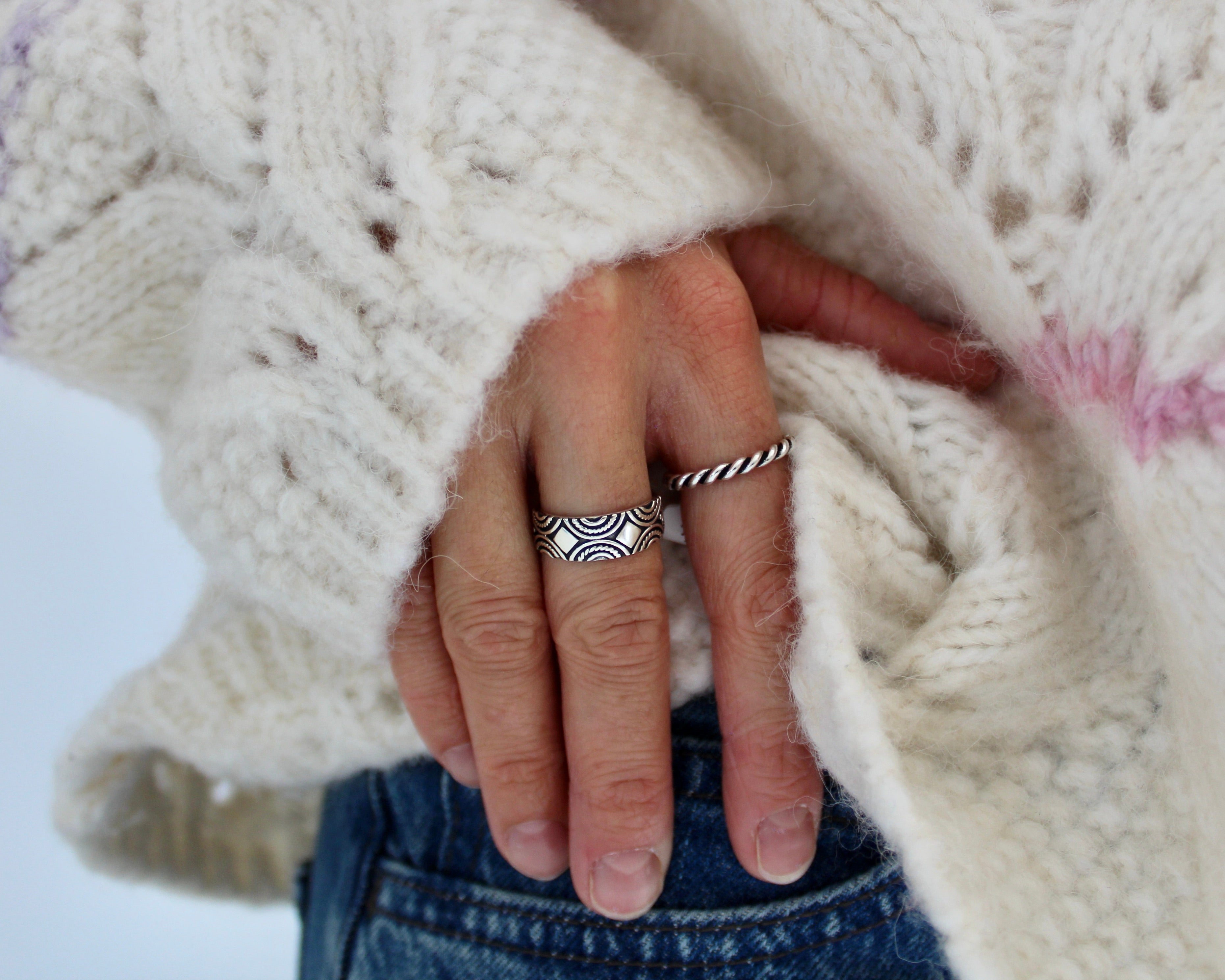 KOSAM, bague argent sterling.