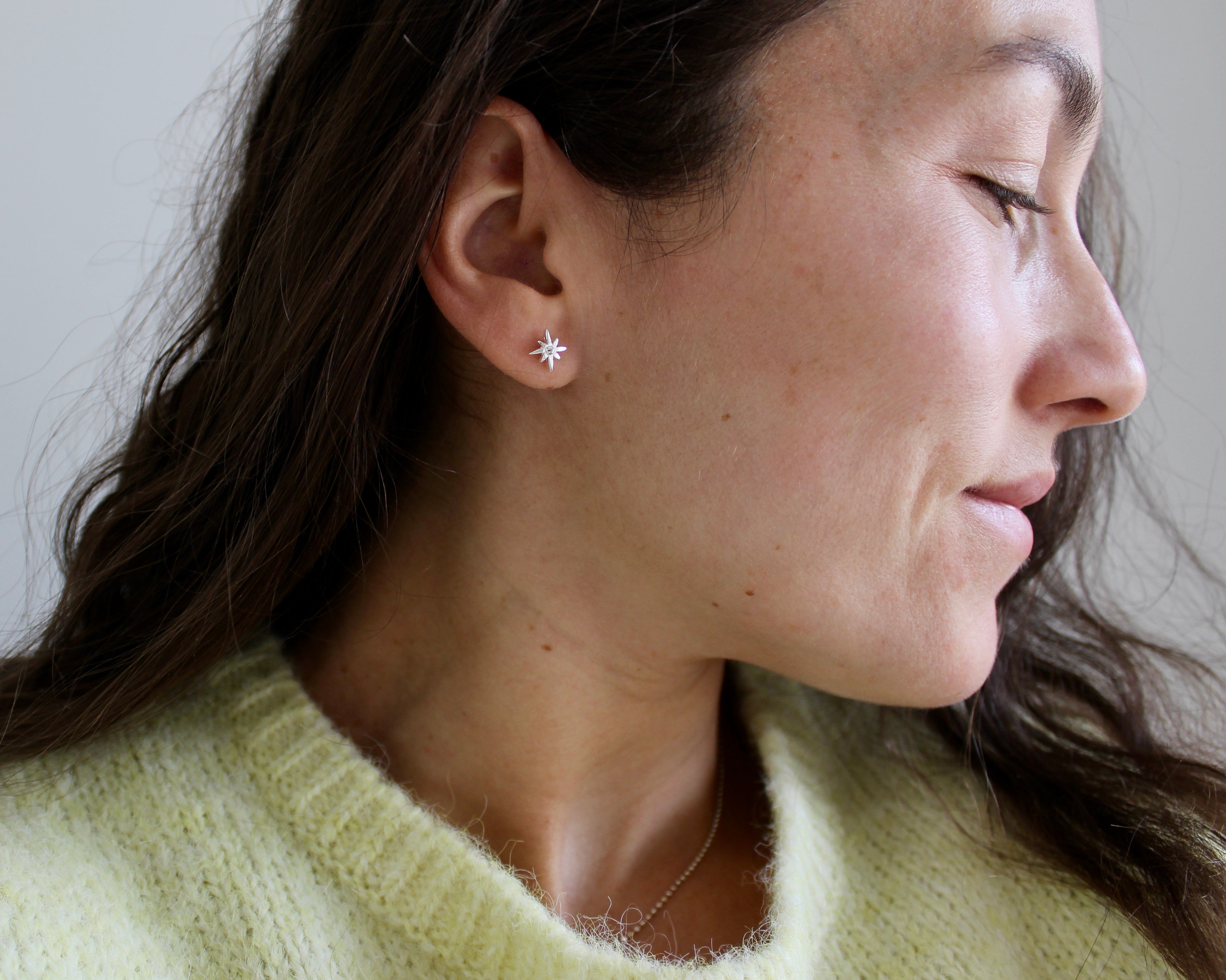 VESTA, boucle d'oreille argent sterling.