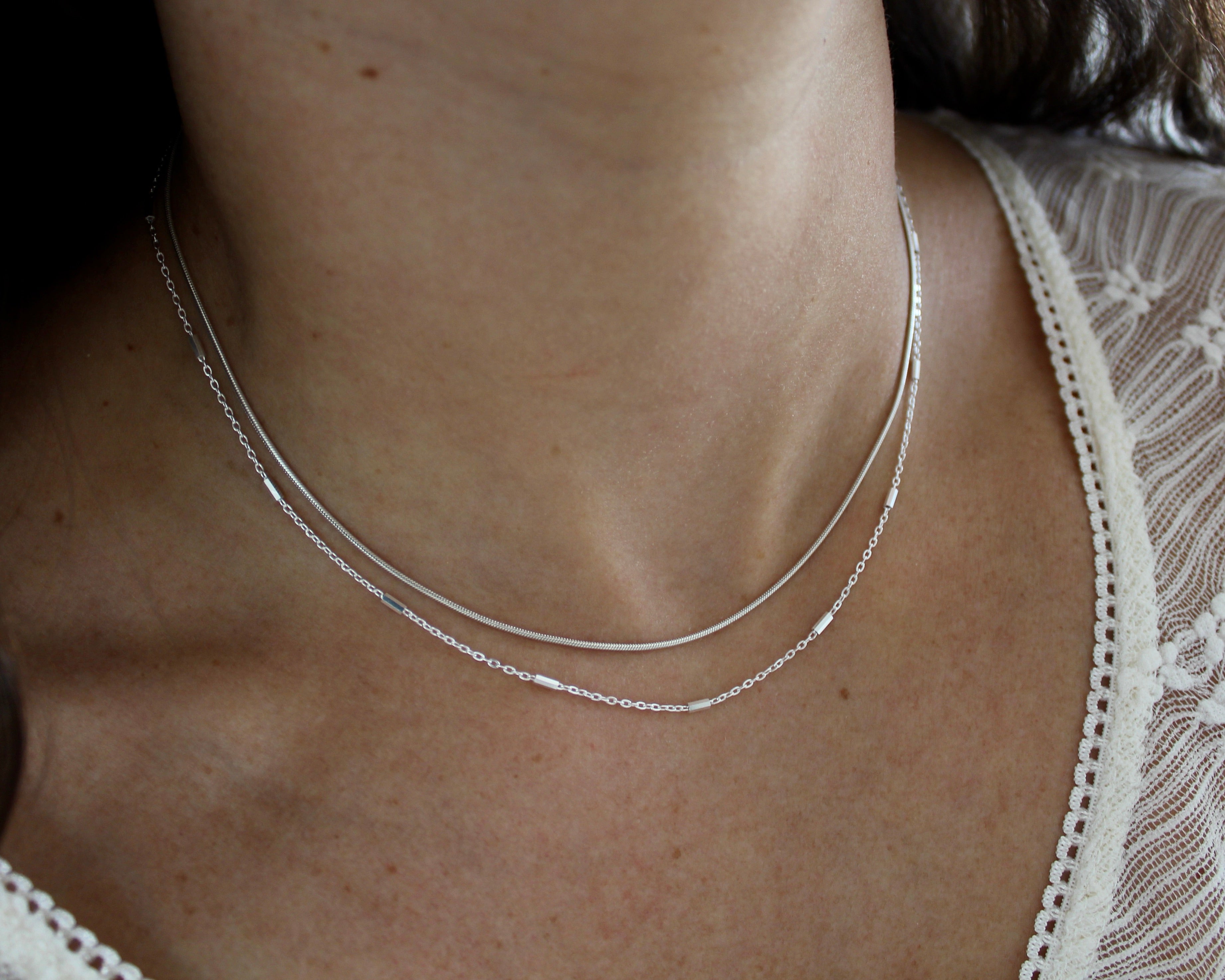 LIVIA, chaine argent sterling.