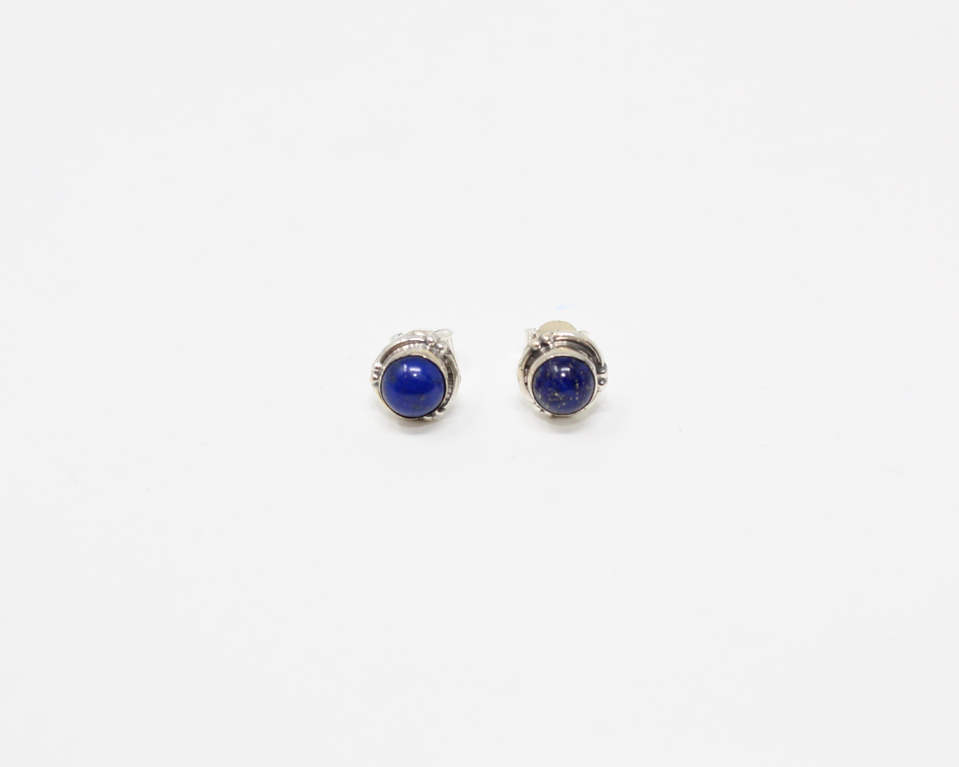 GRACE, boucles d'oreilles, argent sterling et pierre semi-précieuse, lapis-lazuli.