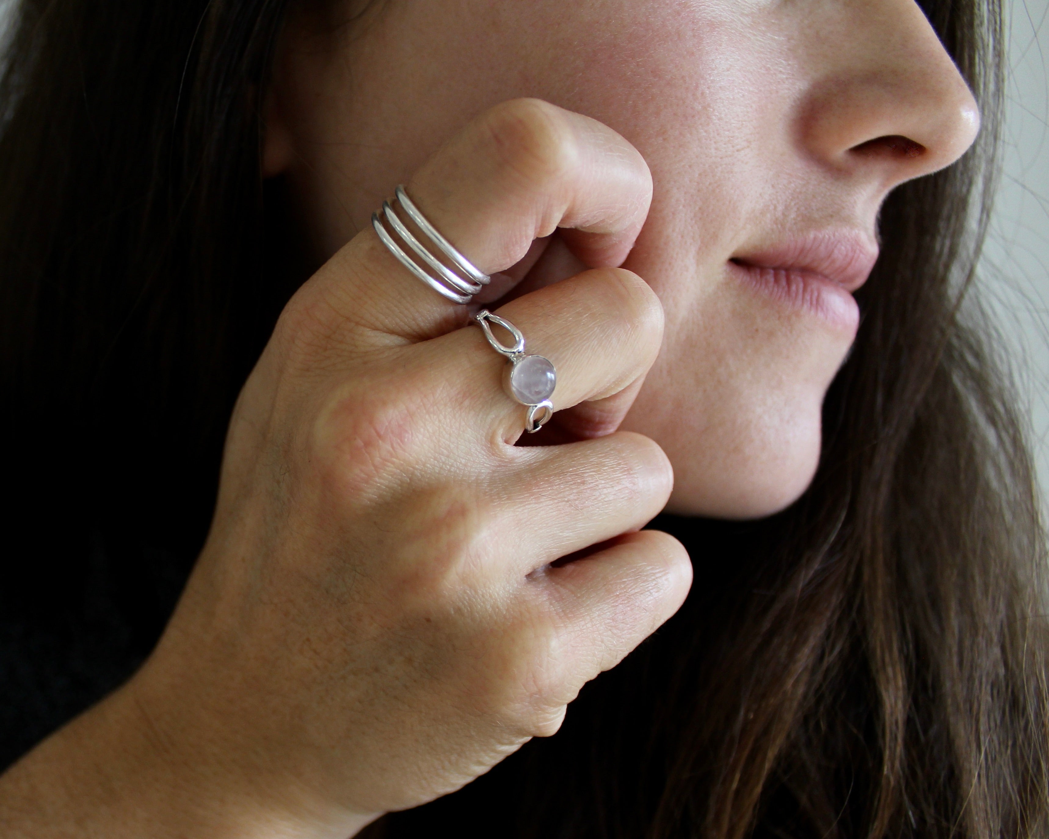 SATURNE, bague argent sterling.