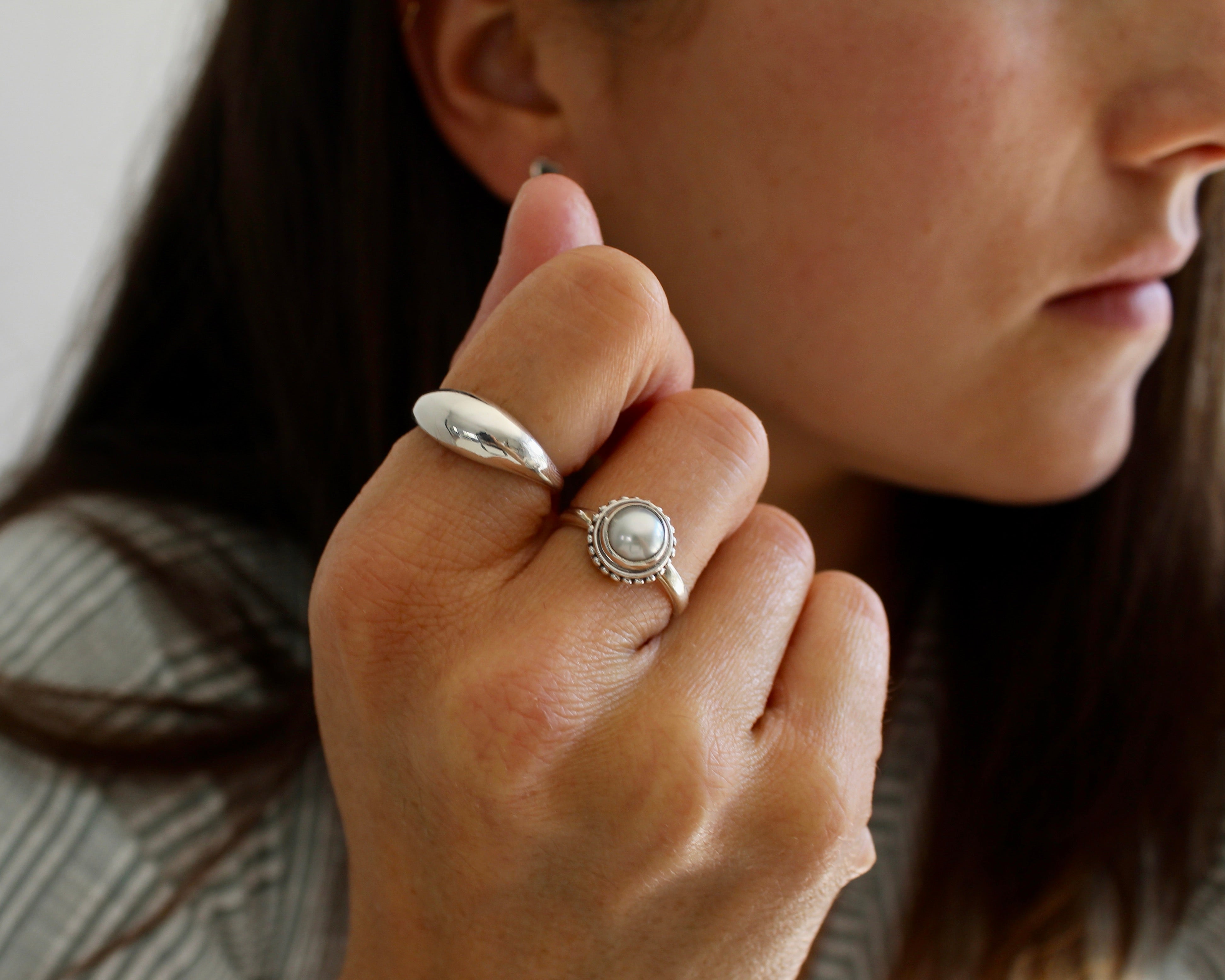 BELLA, bague en argent sterling.