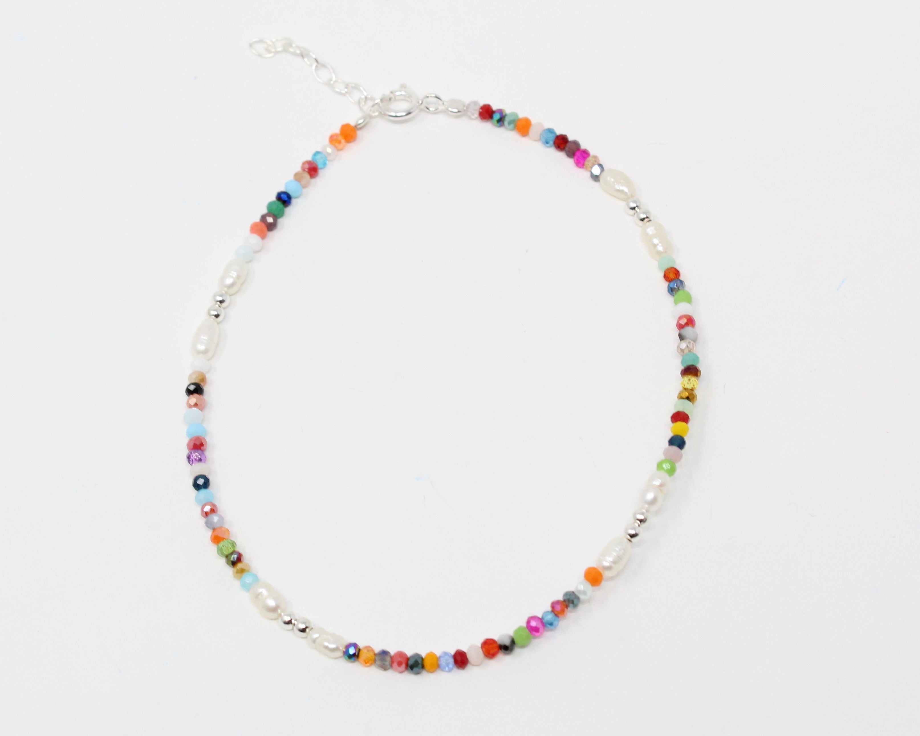ARC-EN-CIEL, argent sterling, billes, perles.