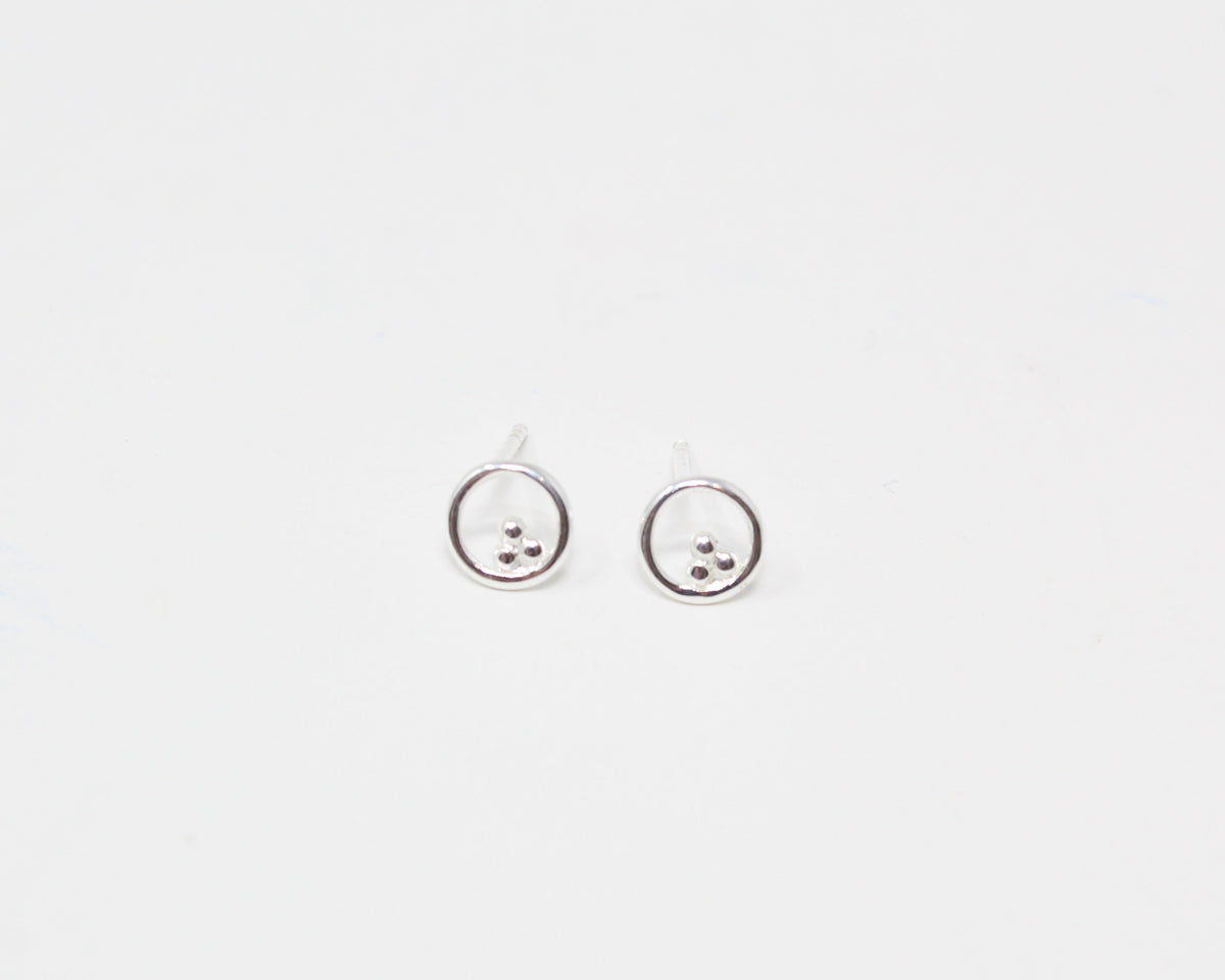 KHUM, boucles d'oreilles argent sterling.