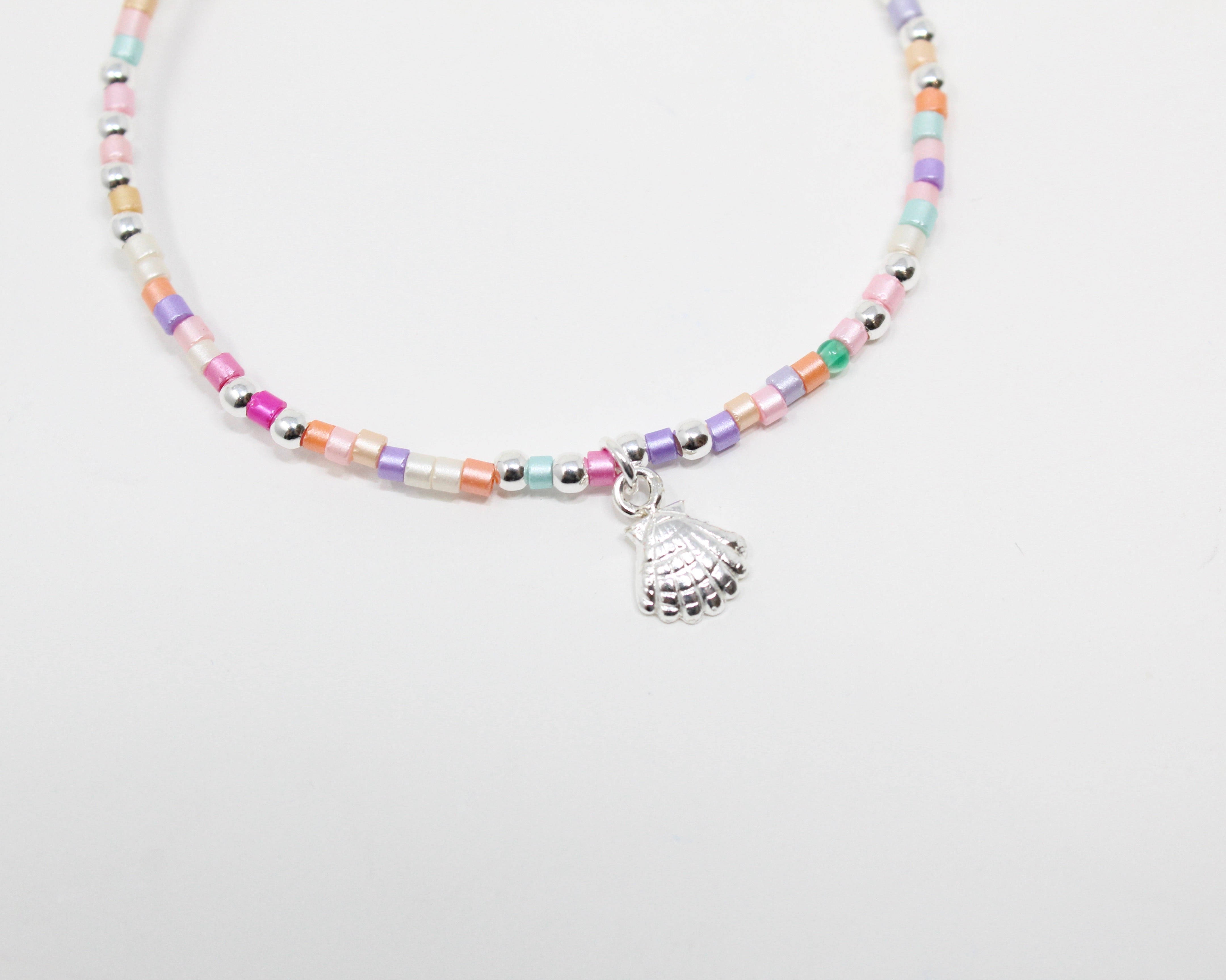 COQUE, bracelet argent sterling et billes.