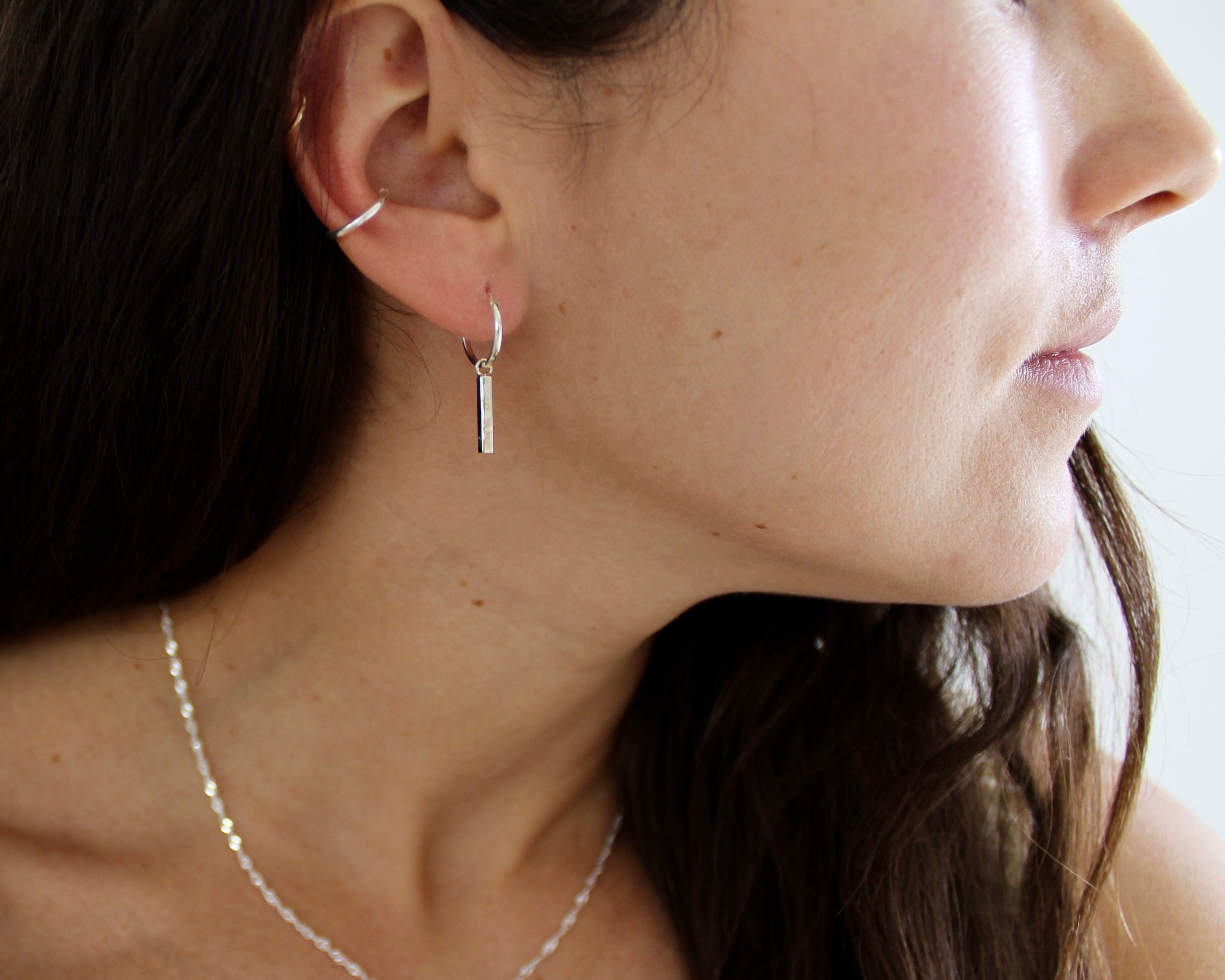 GABIE, boucles d'oreilles argent sterling.