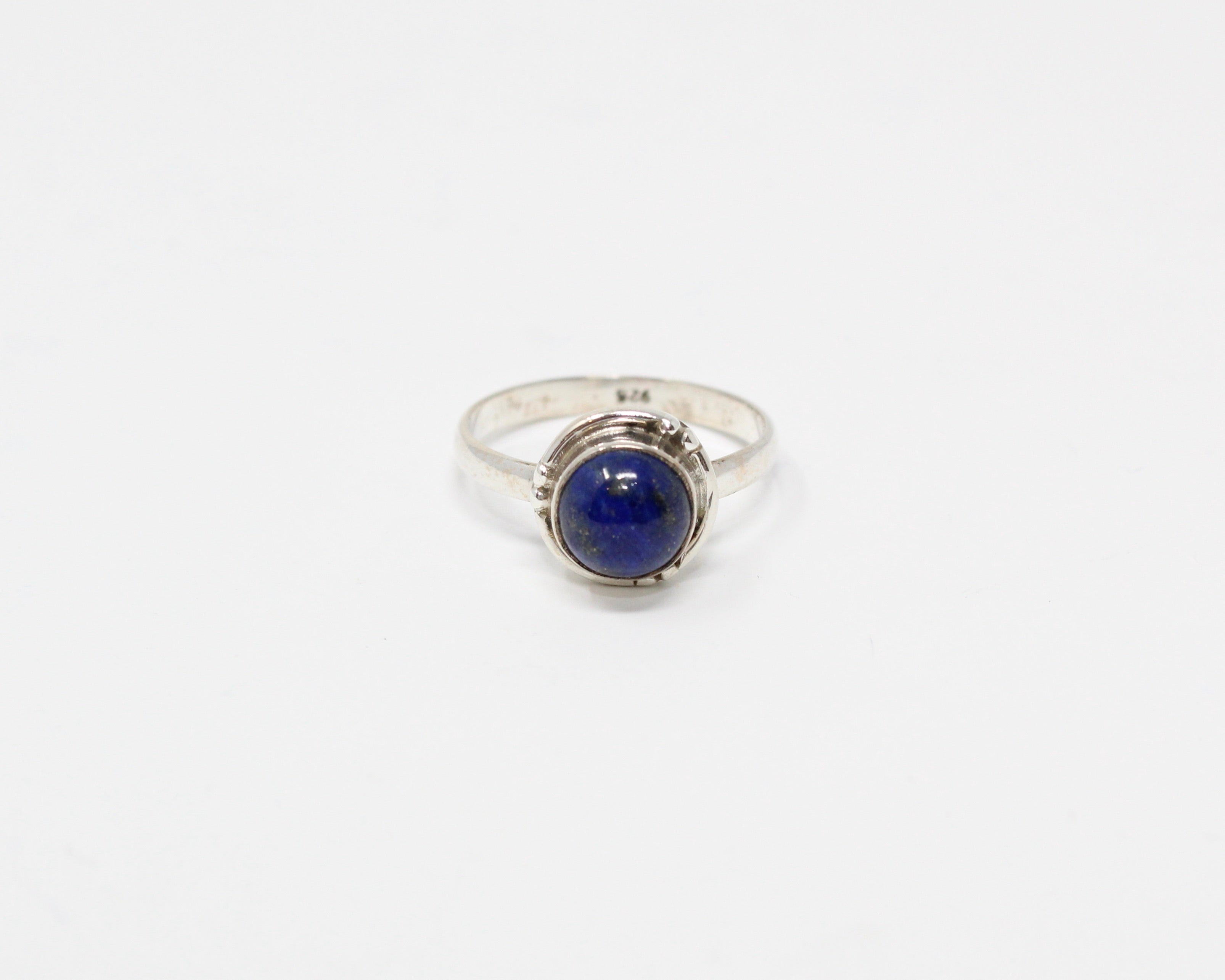 FÉLICITÉ, bague argent sterling et pierre semi-précieuse, lapis-lazuli.