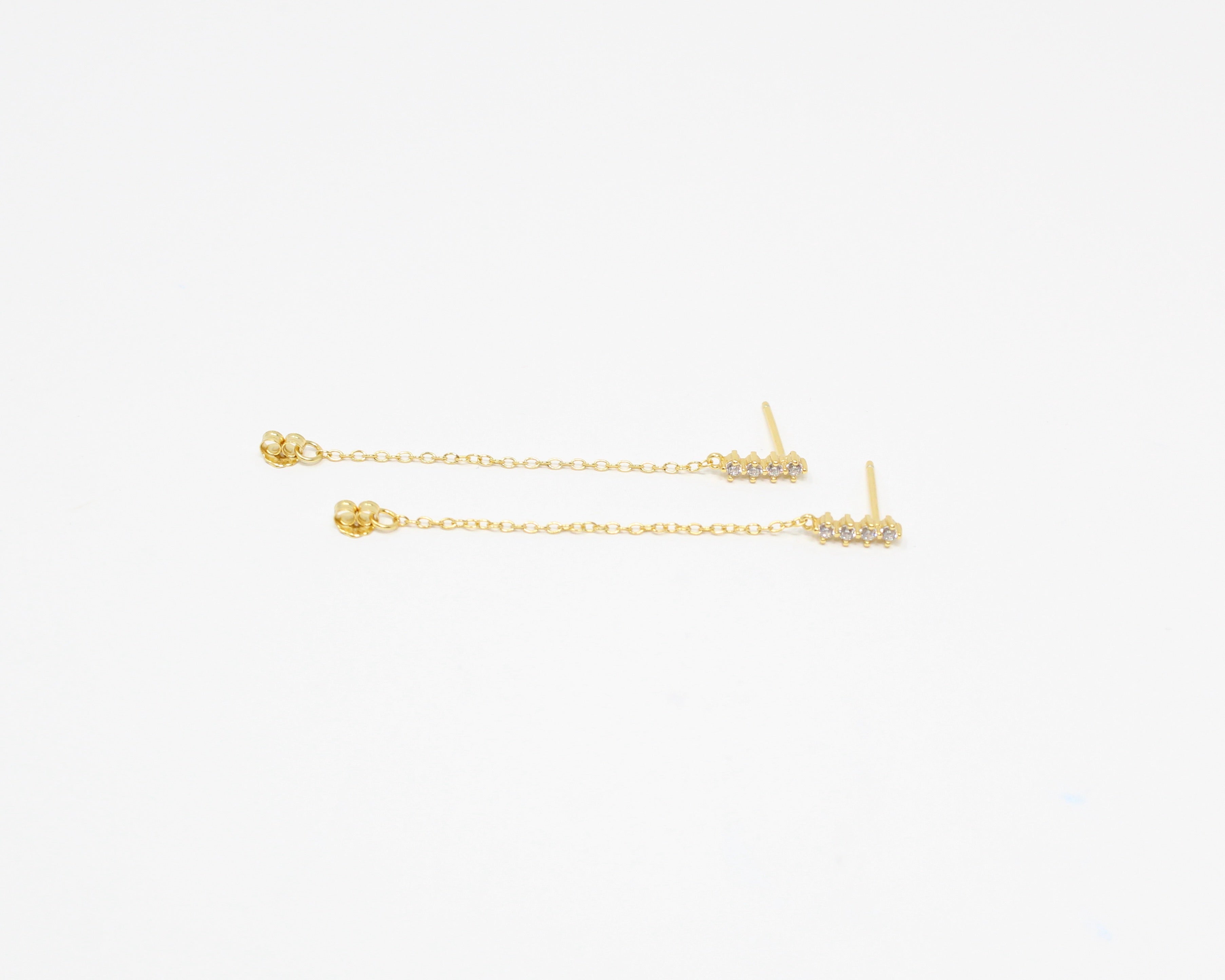 ROM, boucles d'oreilles, or vermeil.