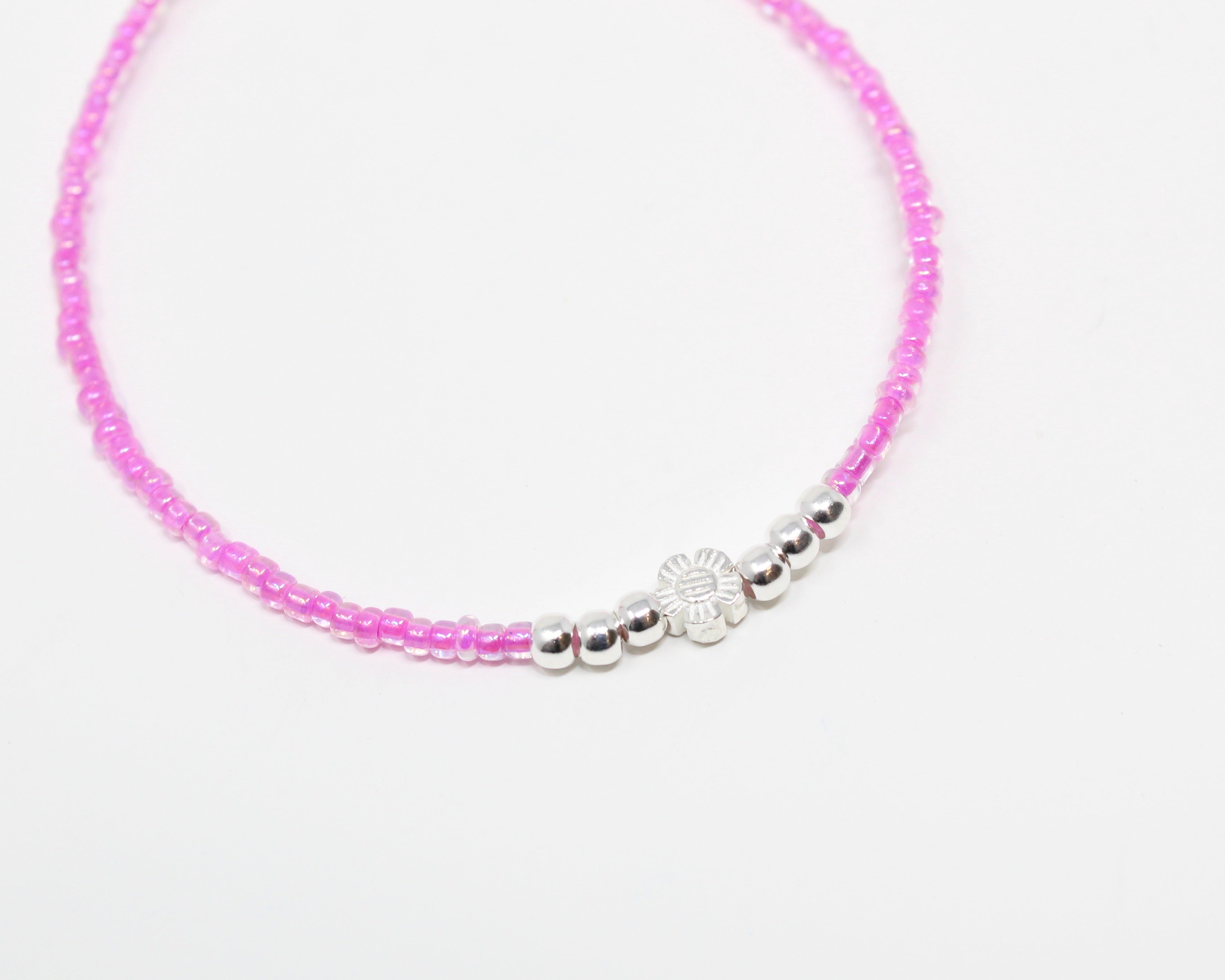 FLORAL, bracelet billes et argent sterling.
