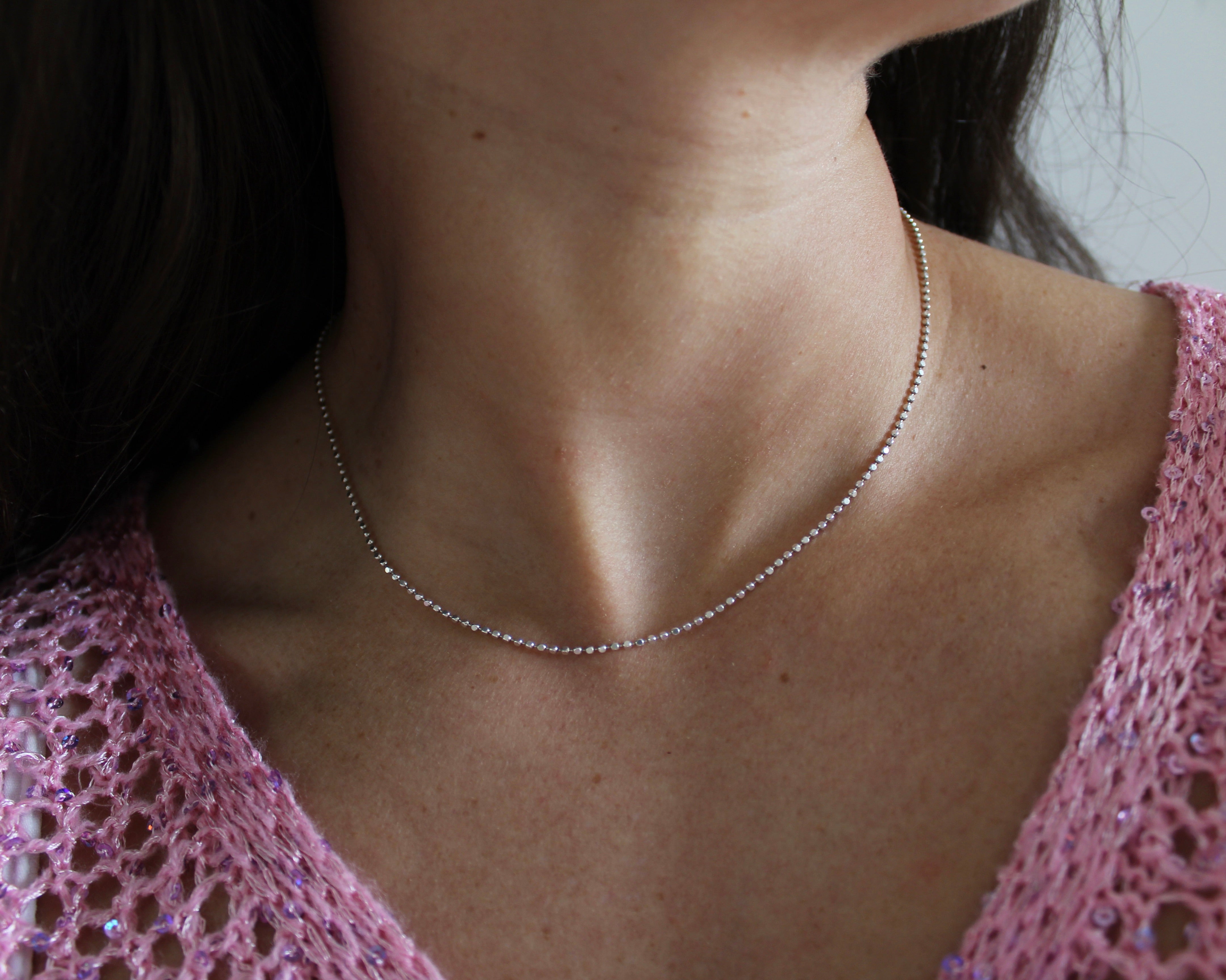 NOVA, chaine argent sterling.