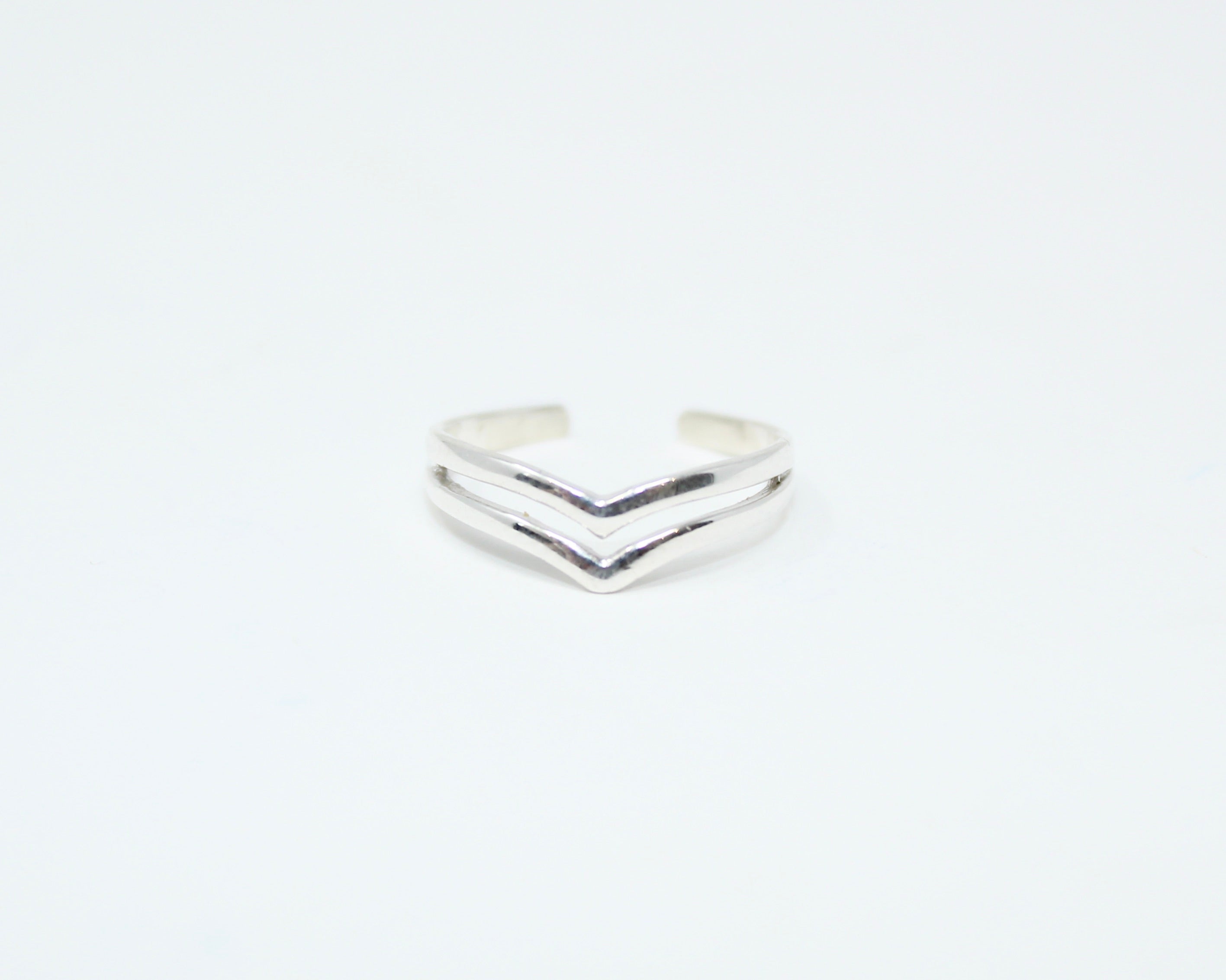 ILUM, bague orteil argent sterling.