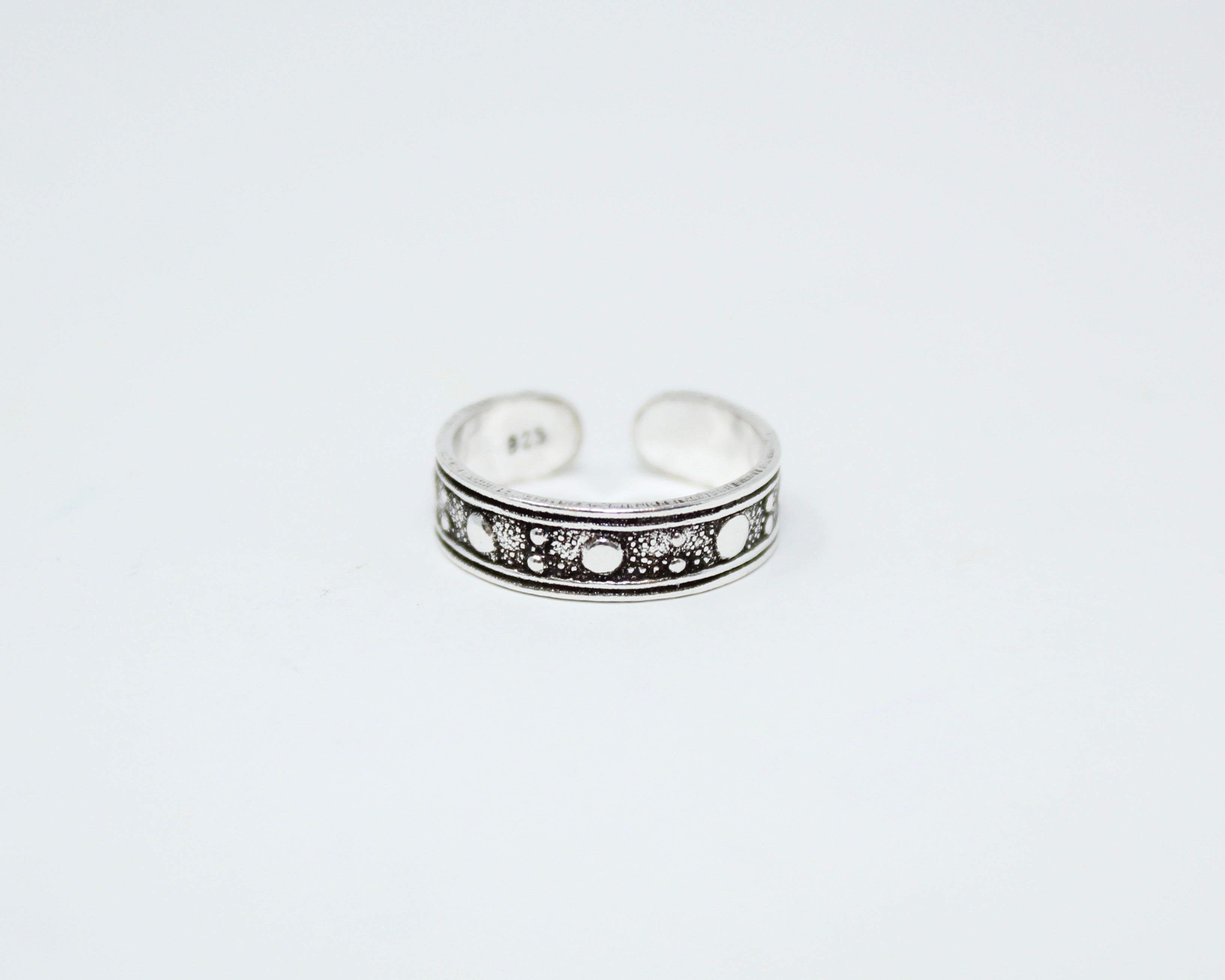 BABA, bague d'orteil argent sterling.
