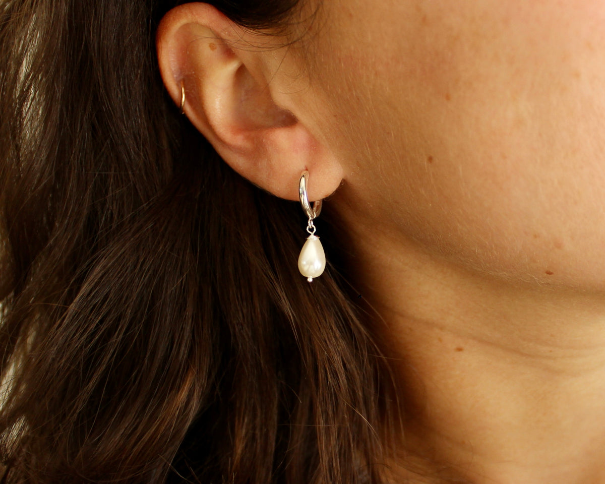 PERLA, boucle d'oreille argent sterling.